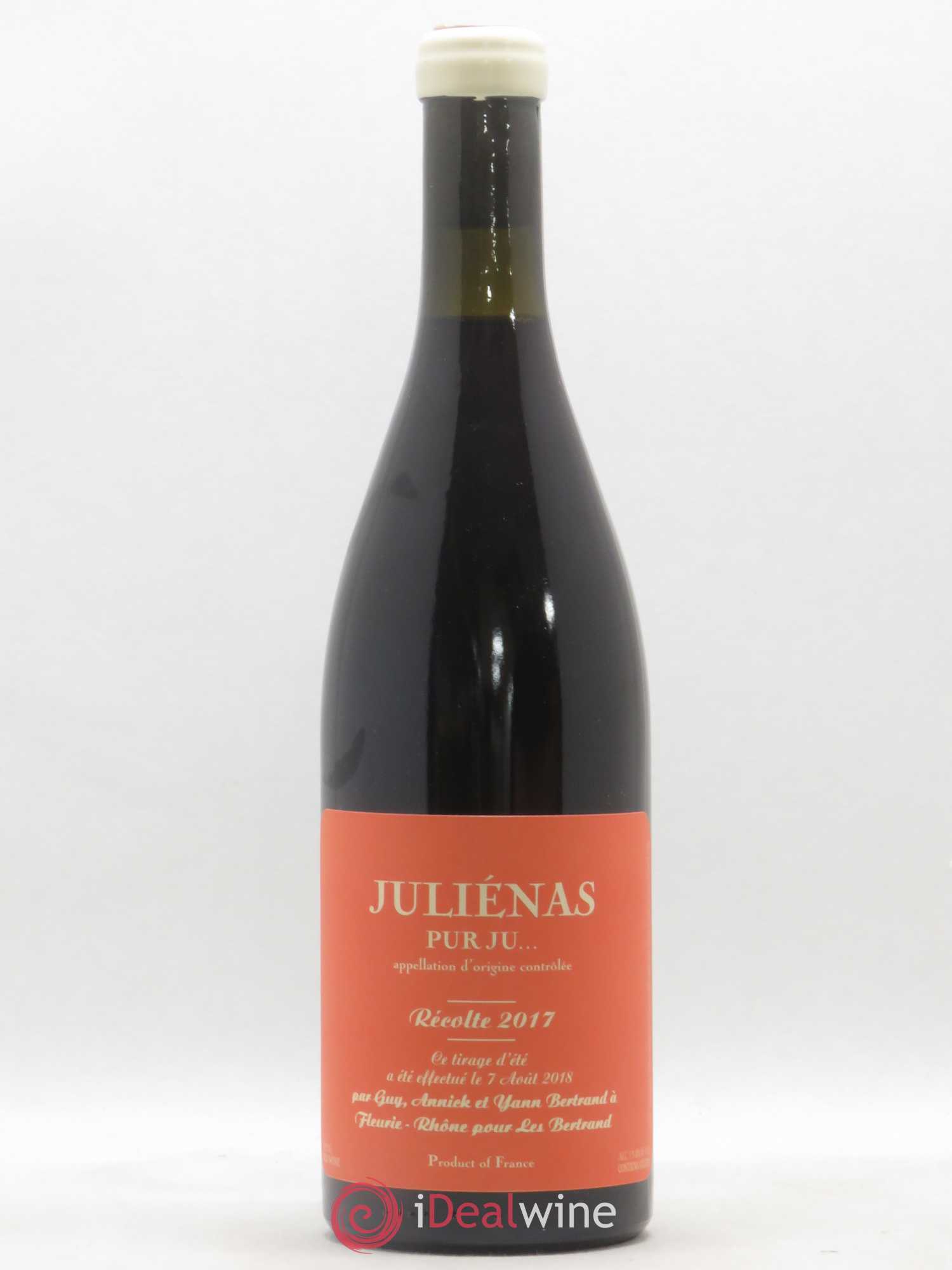 Juliénas Pur ju Guy Annick et Yann Bertrand 2017 - Posten von 1 Flasche - 0