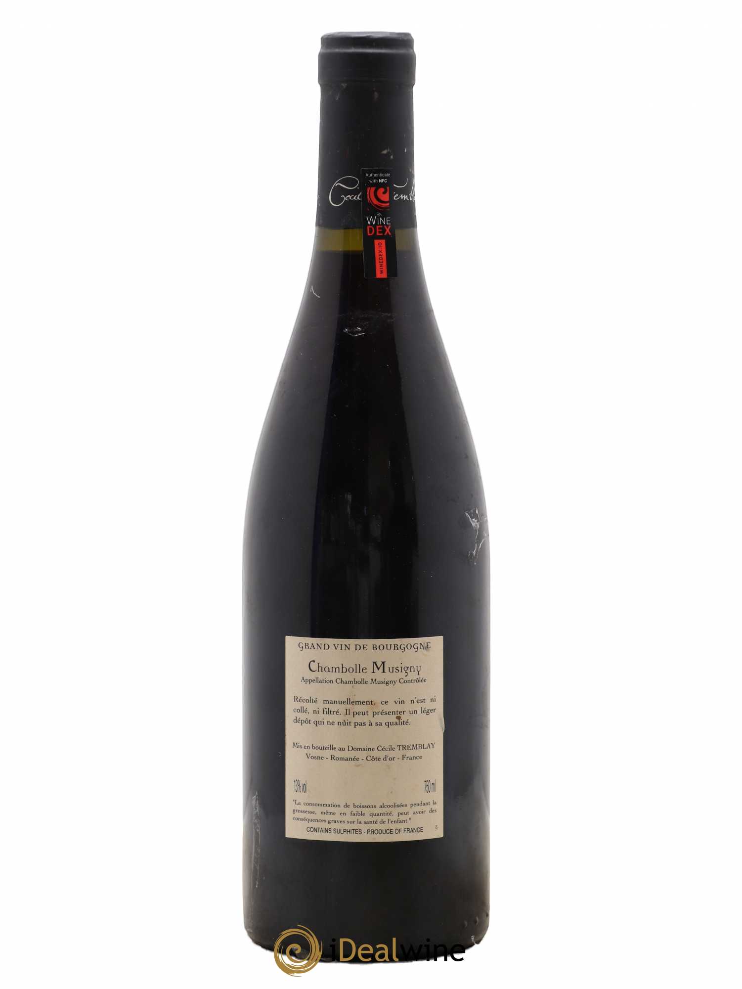 Chambolle-Musigny Les Cabottes Cécile Tremblay 2011 - Lot de 1 bouteille - 1