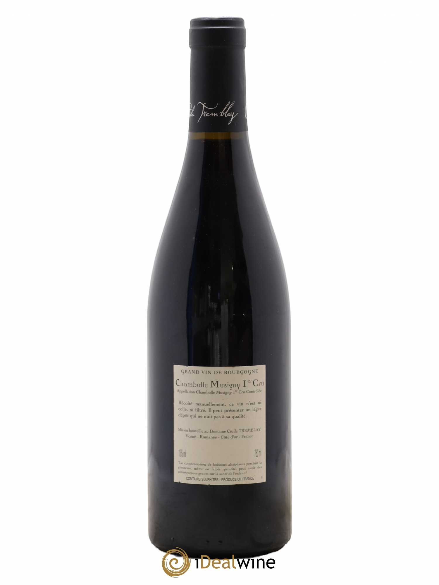 Chambolle-Musigny 1er Cru Les Feusselottes Cécile Tremblay 2013 - Lot de 1 bouteille - 1