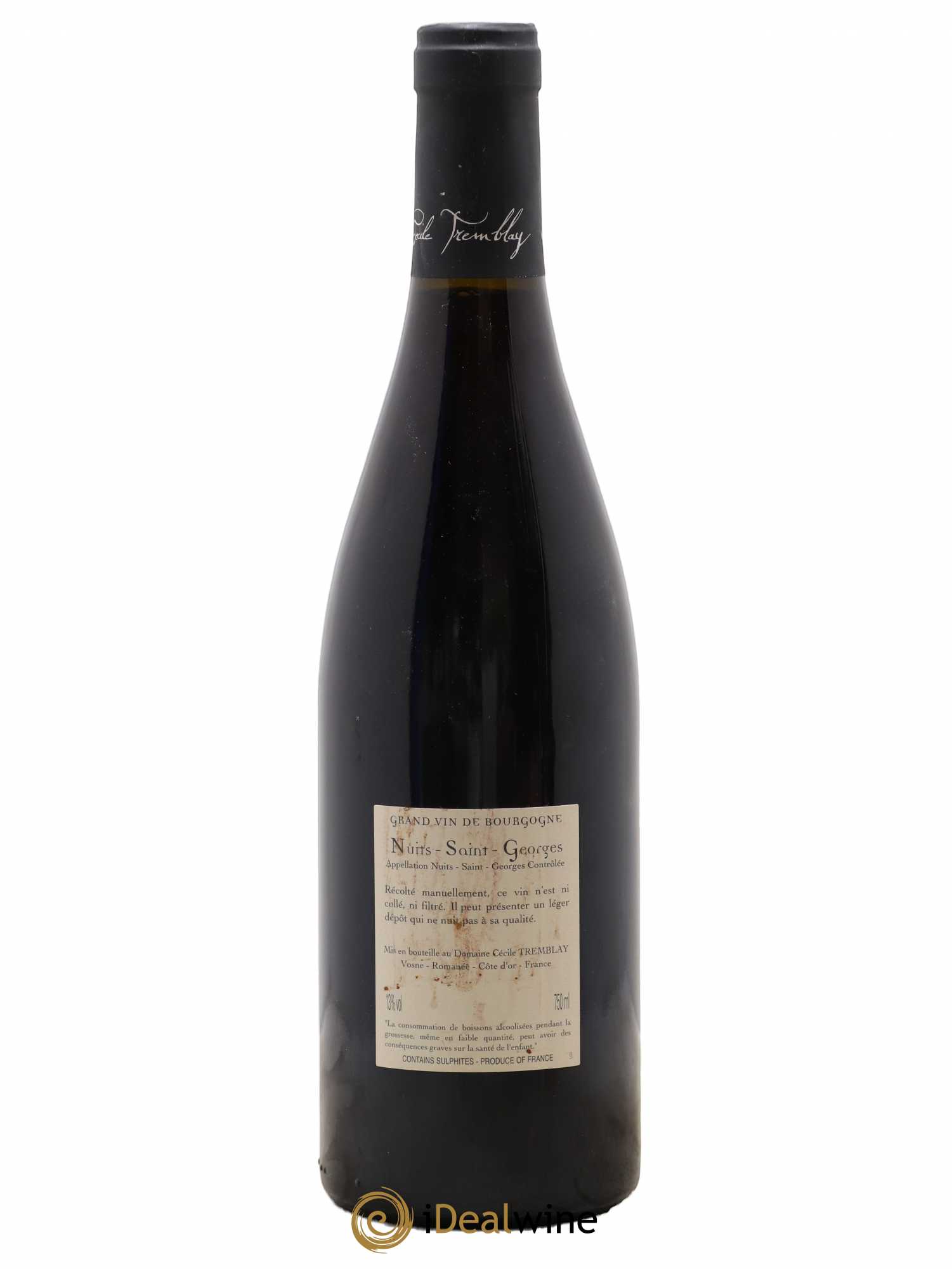 Nuits-Saint-Georges Albuca Cécile Tremblay 2013 - Lot de 1 bouteille - 1
