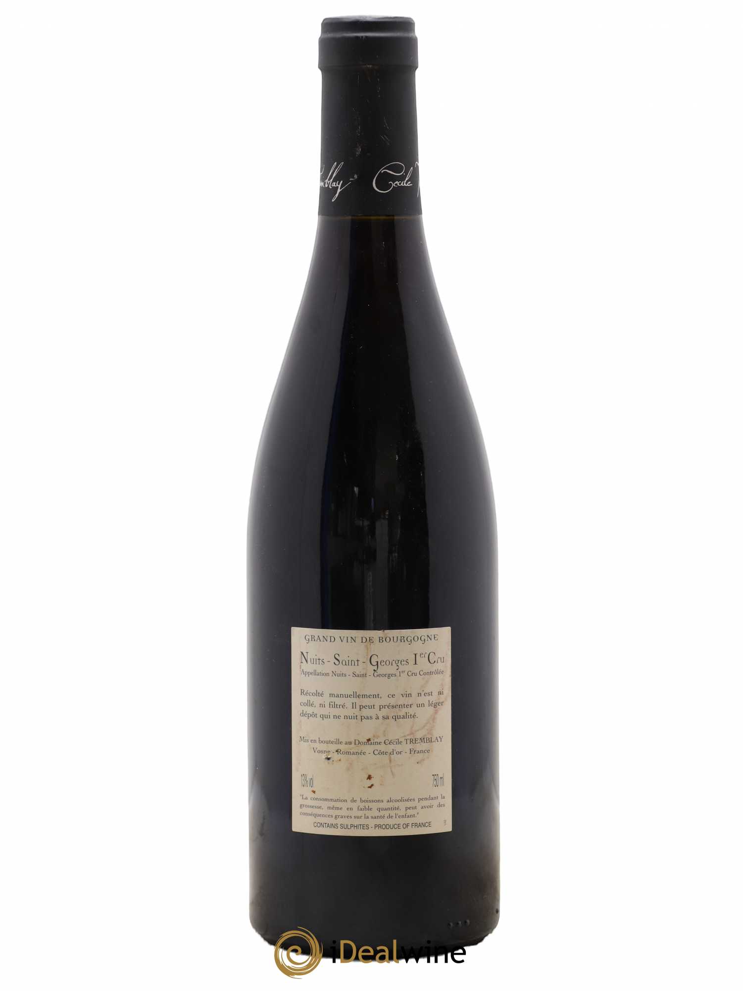 Nuits-Saint-Georges 1er Cru Les Murgers Cécile Tremblay 2012 - Lot de 1 bouteille - 1