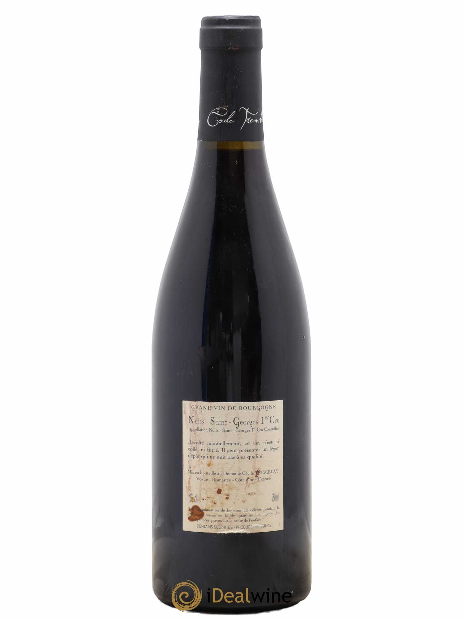 Nuits-Saint-Georges 1er Cru Les Murgers Cécile Tremblay 2013 - Lot de 1 bouteille - 1