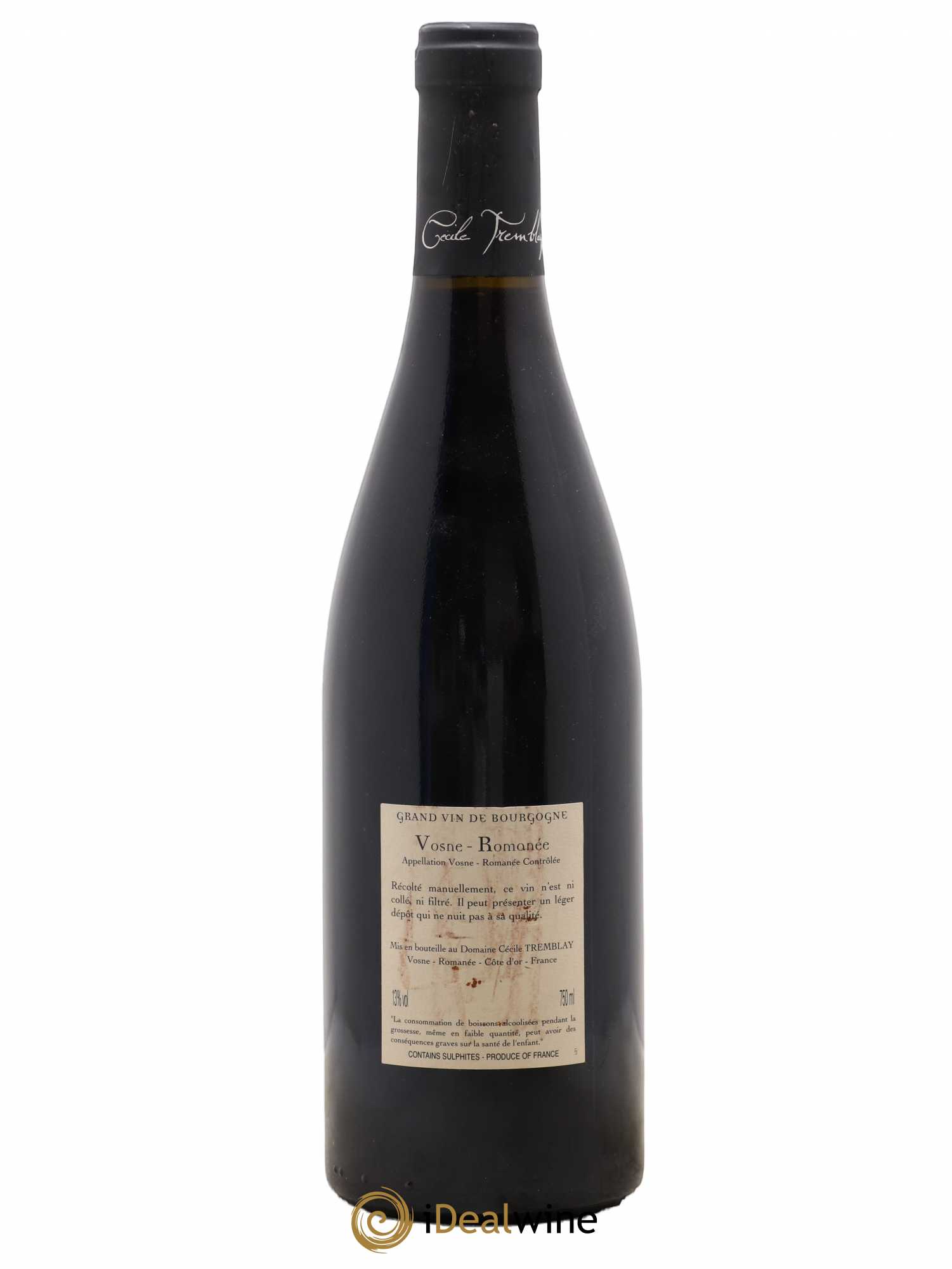 Vosne-Romanée Vieilles Vignes Cécile Tremblay 2013 - Lot de 1 bouteille - 1