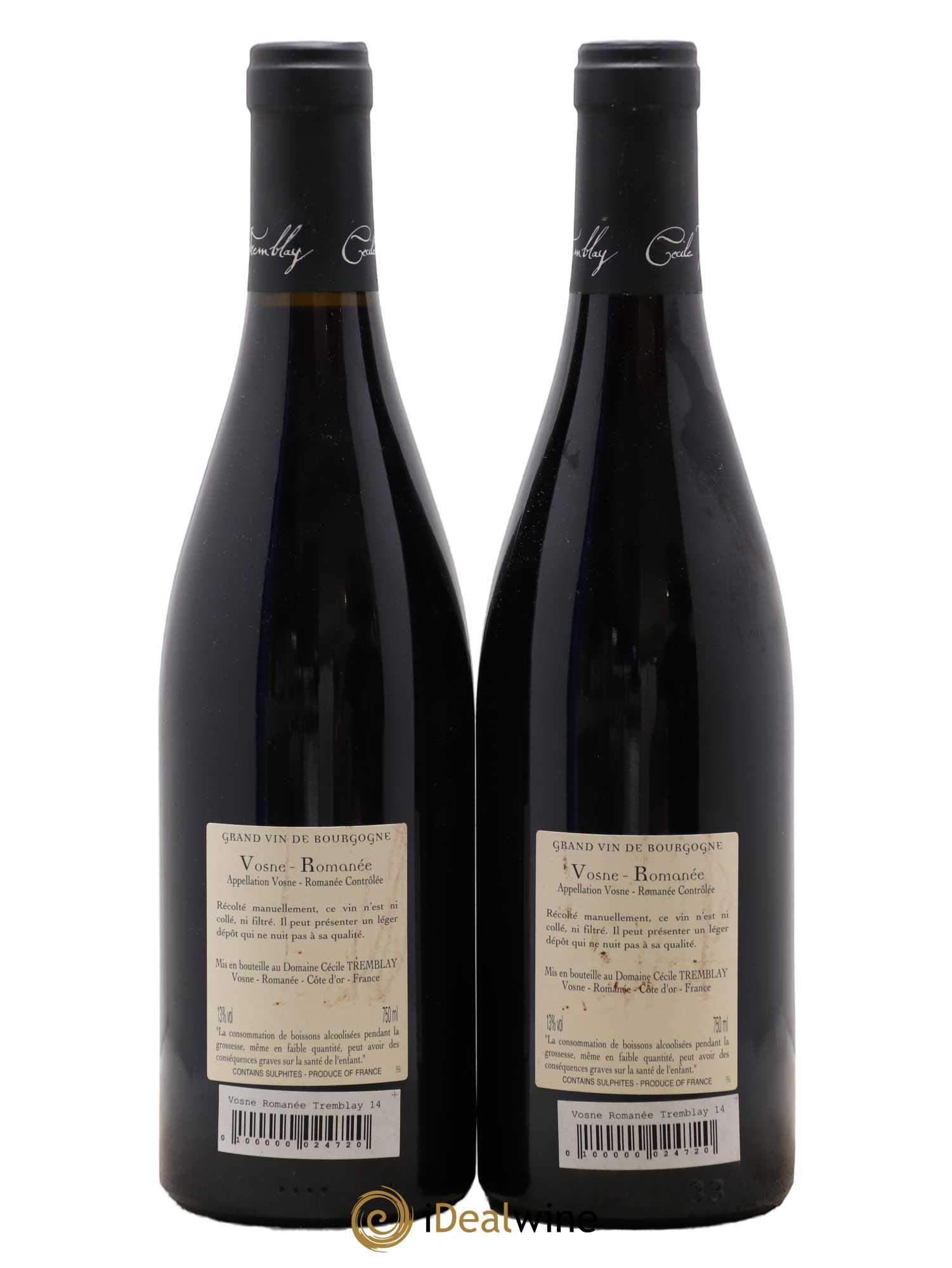 Vosne-Romanée Vieilles Vignes Cécile Tremblay 2014 - Lot de 2 bouteilles - 1