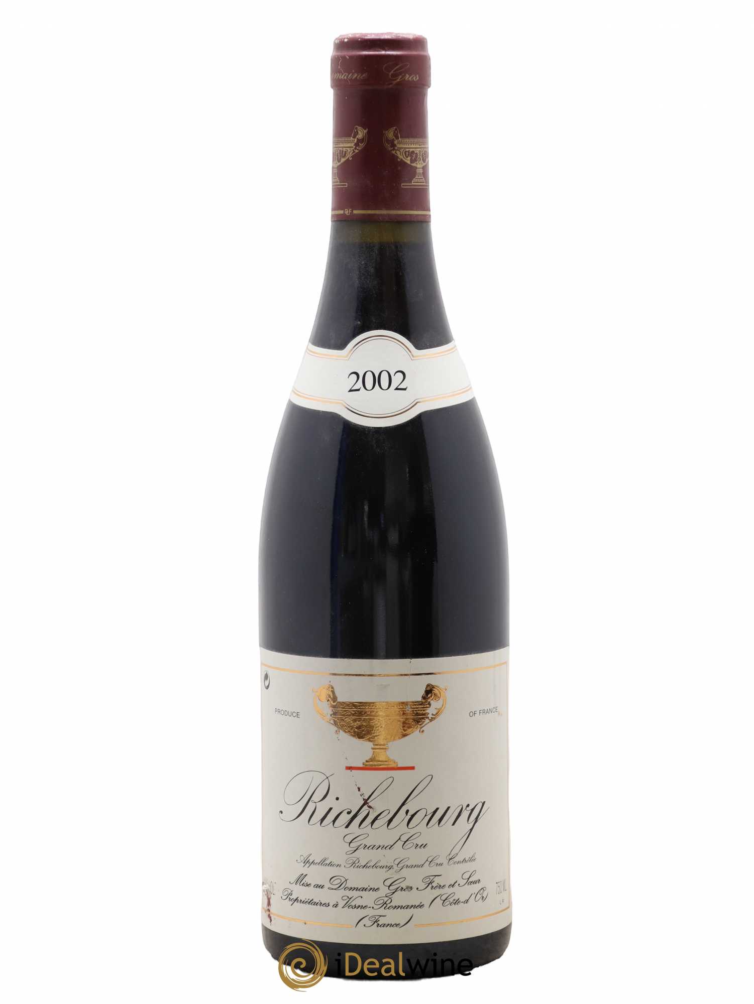 Richebourg Grand Cru Gros Frère & Soeur 2002 - Lot de 1 bouteille - 0