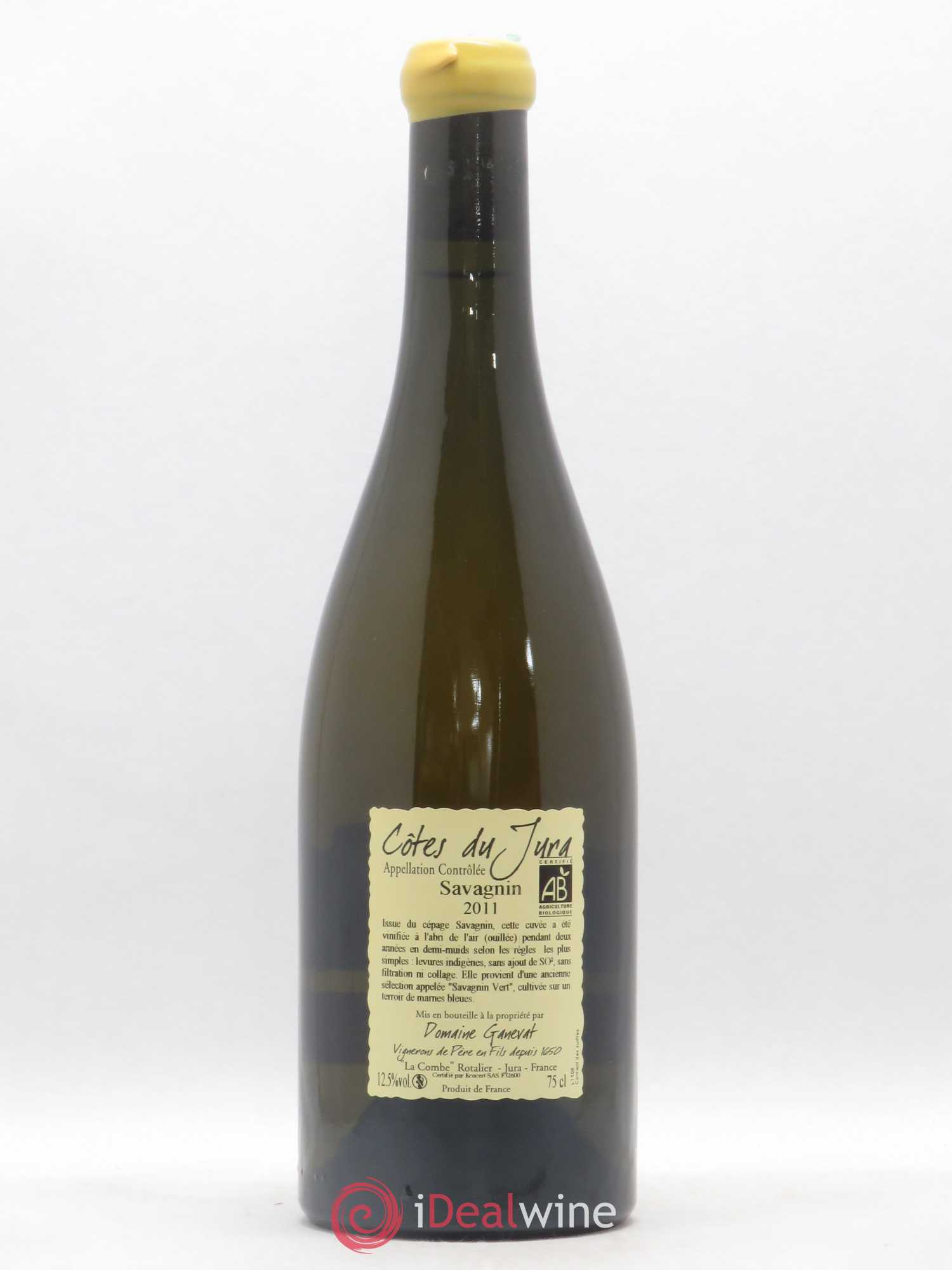 Côtes du Jura Les Chalasses Marnes Bleues Jean-François Ganevat (Domaine) 2011 - Lot de 1 bouteille - 1