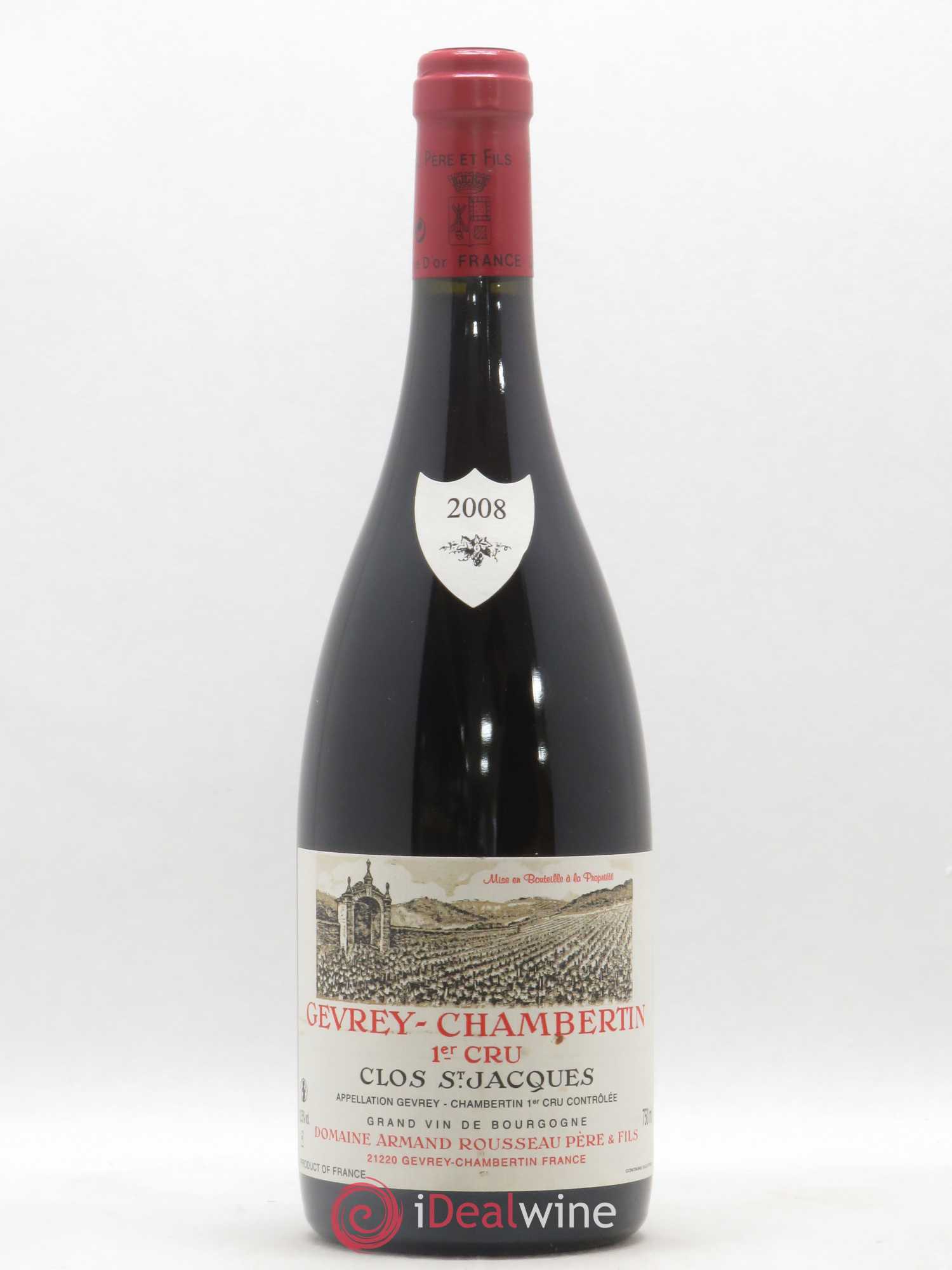 Gevrey-Chambertin 1er Cru Clos Saint-Jacques Armand Rousseau (Domaine) 2008 - Lot de 1 bouteille - 0
