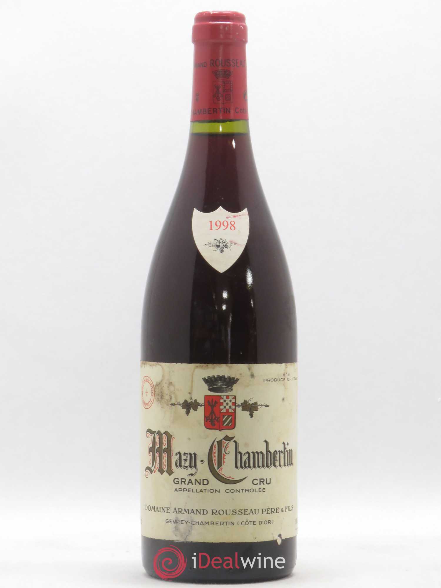 Mazis-Chambertin Grand Cru Armand Rousseau (Domaine) 1998 - Lot de 1 bouteille - 0
