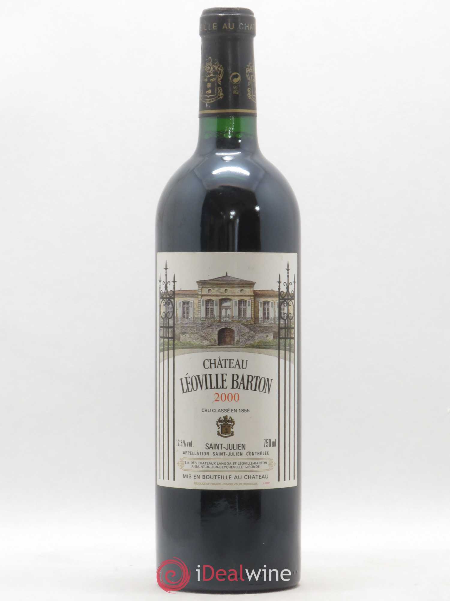Château Léoville Barton 2ème Grand Cru Classé 2000 - Lot de 1 bouteille - 0