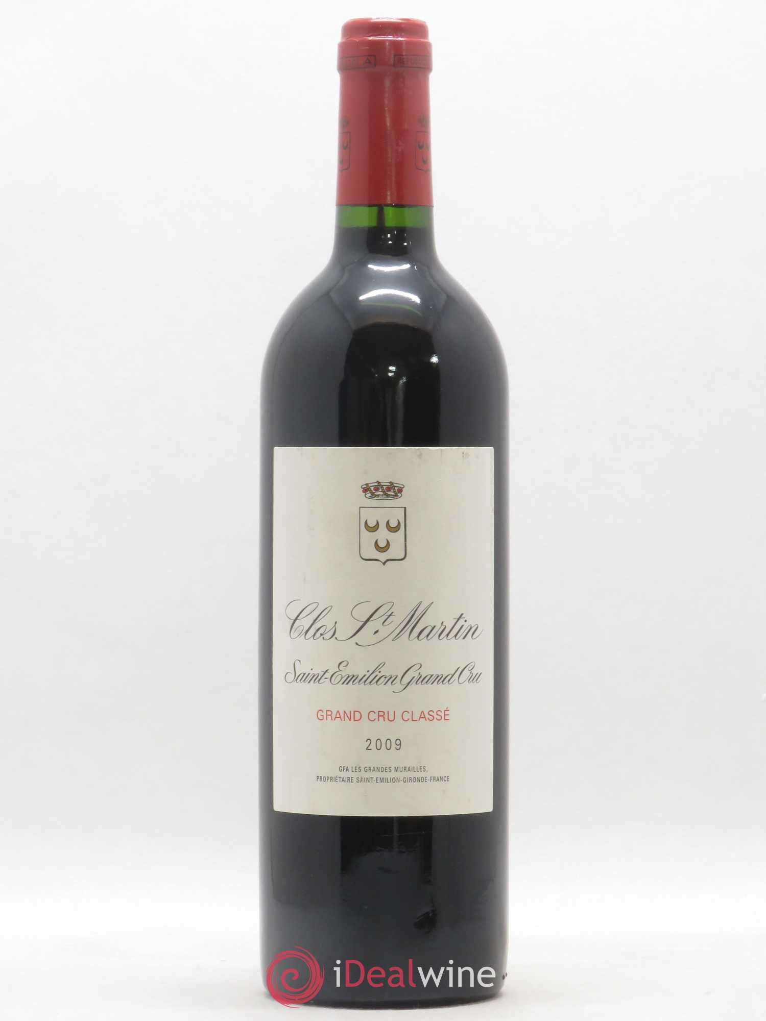 Clos Saint Martin Grand Cru Classé 2009 - Lot de 1 bouteille - 0