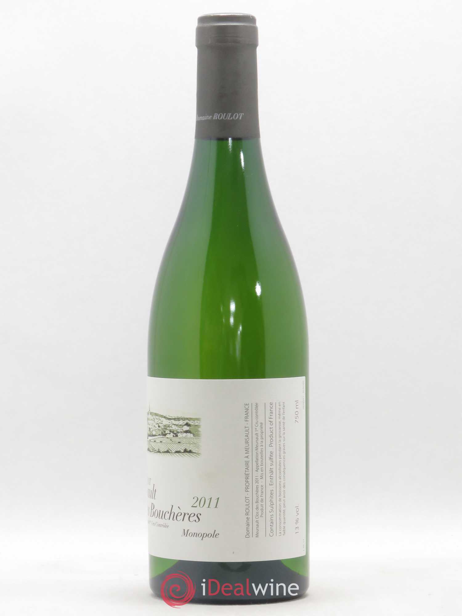 Meursault 1er Cru Les Bouchères Roulot (Domaine) 2011 - Lot de 1 bouteille - 1