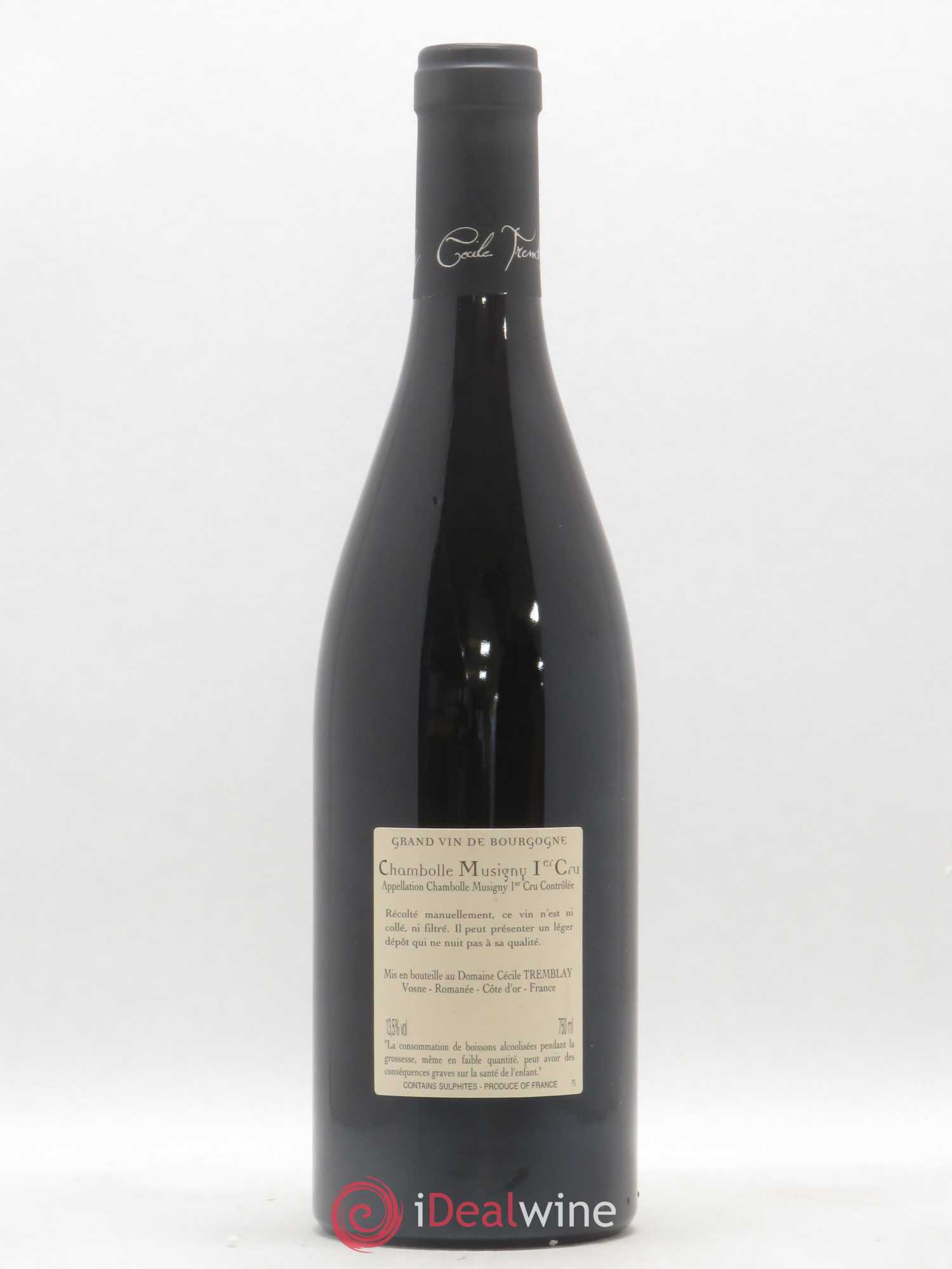 Chambolle-Musigny 1er Cru Les Feusselottes Cécile Tremblay 2015 - Lot de 1 bouteille - 1