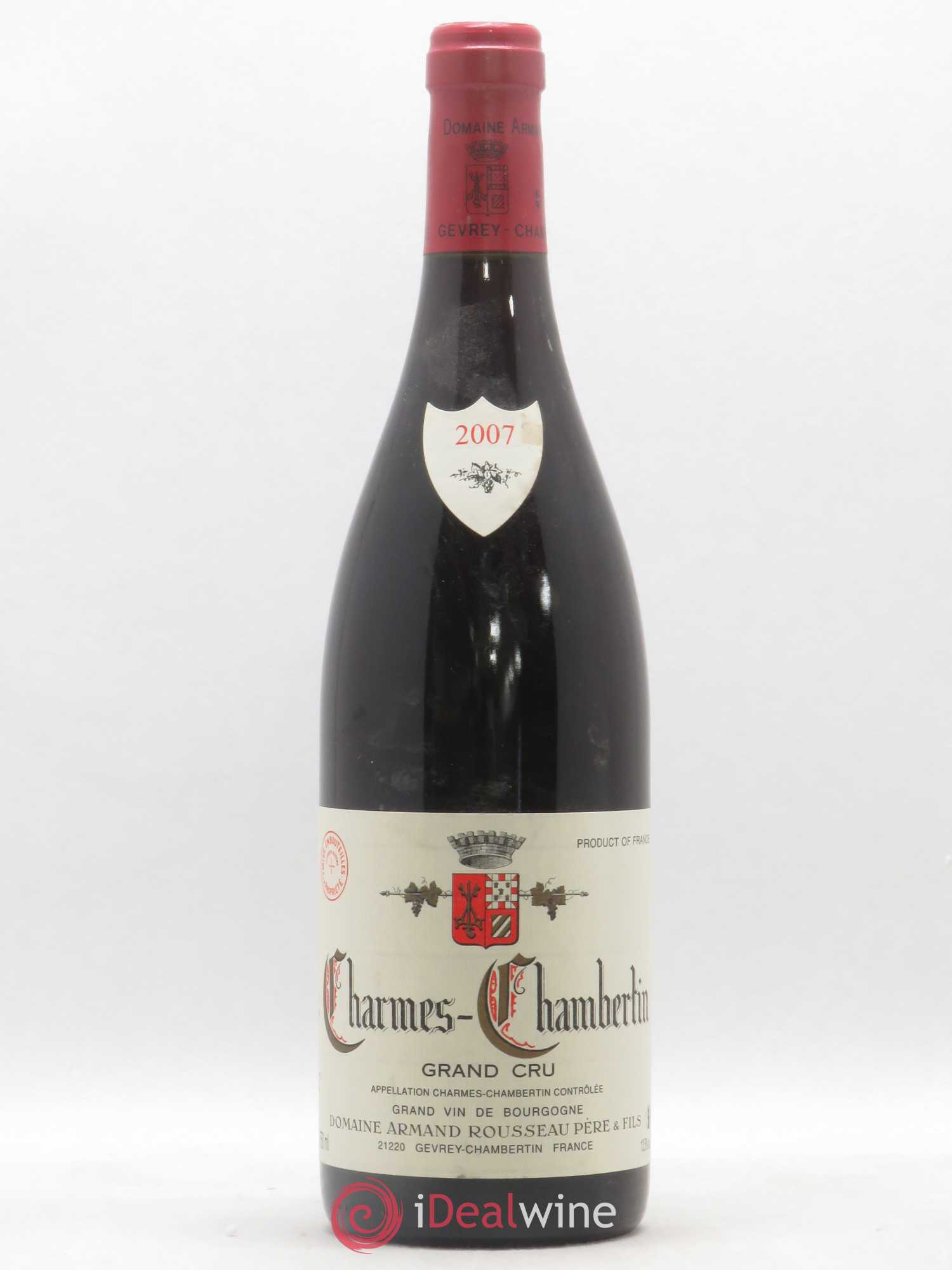 Charmes-Chambertin Grand Cru Armand Rousseau (Domaine) 2007 - Lot de 1 bouteille - 0