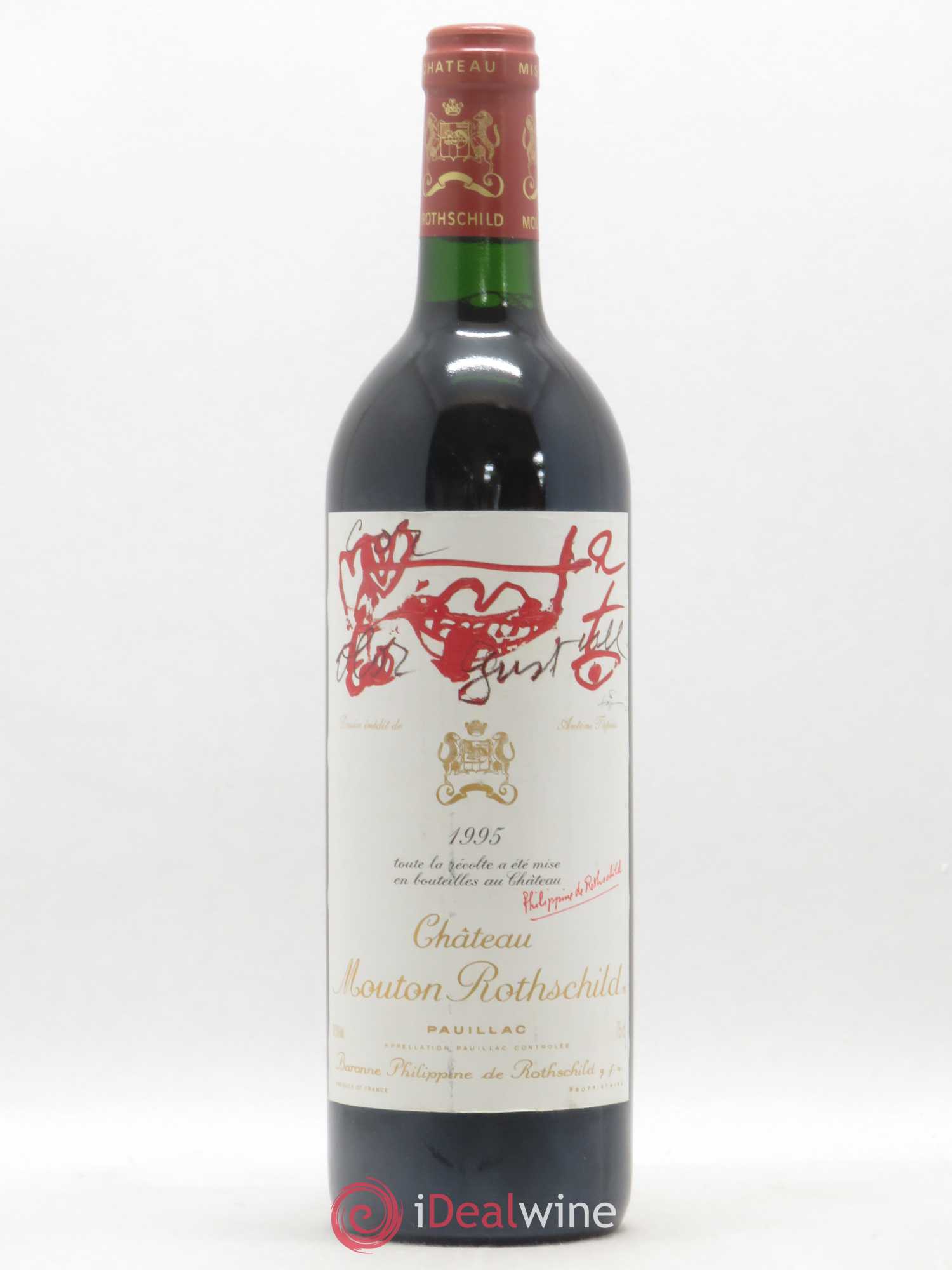 Château Mouton Rothschild 1er Grand Cru Classé 1995 - Lot de 1 bouteille - 0