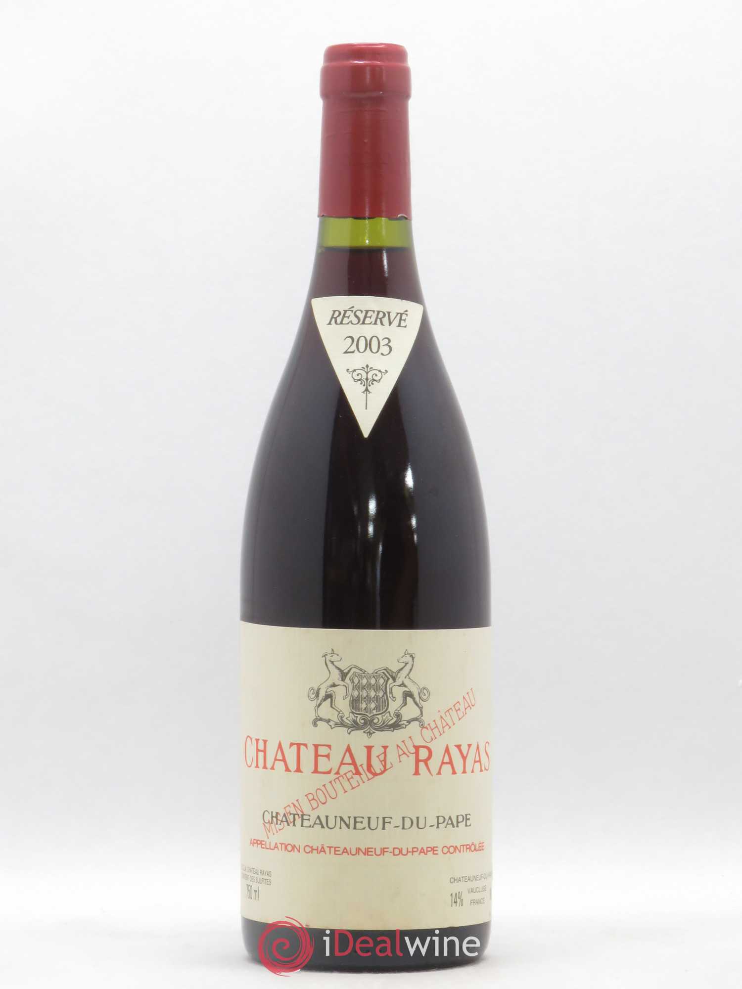 Châteauneuf-du-Pape Château Rayas Emmanuel Reynaud 2003 - Lot de 1 bouteille - 0