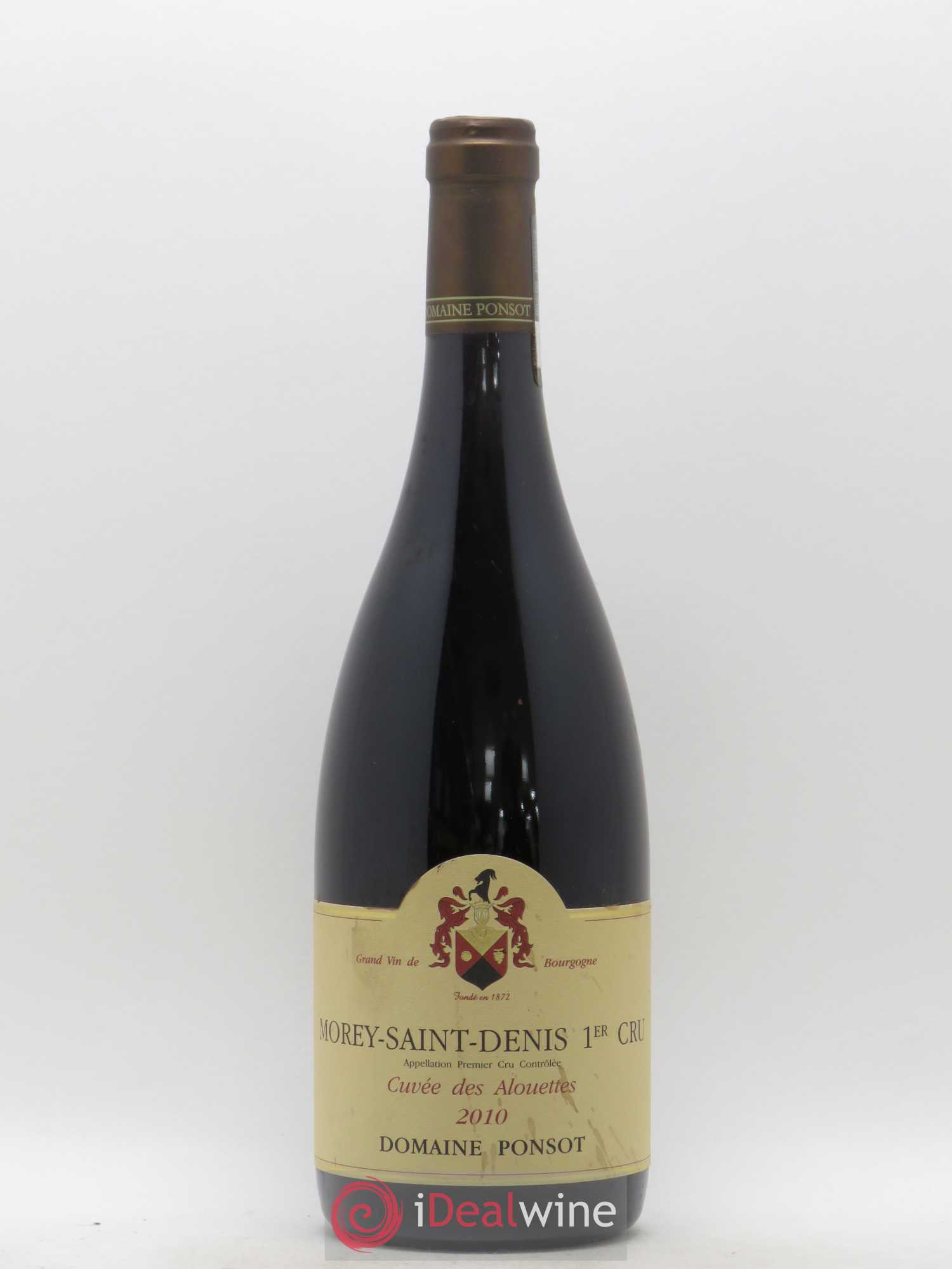 Morey-Saint-Denis 1er Cru Cuvée des Alouettes Ponsot (Domaine) 2010 - Lot de 1 bouteille - 0