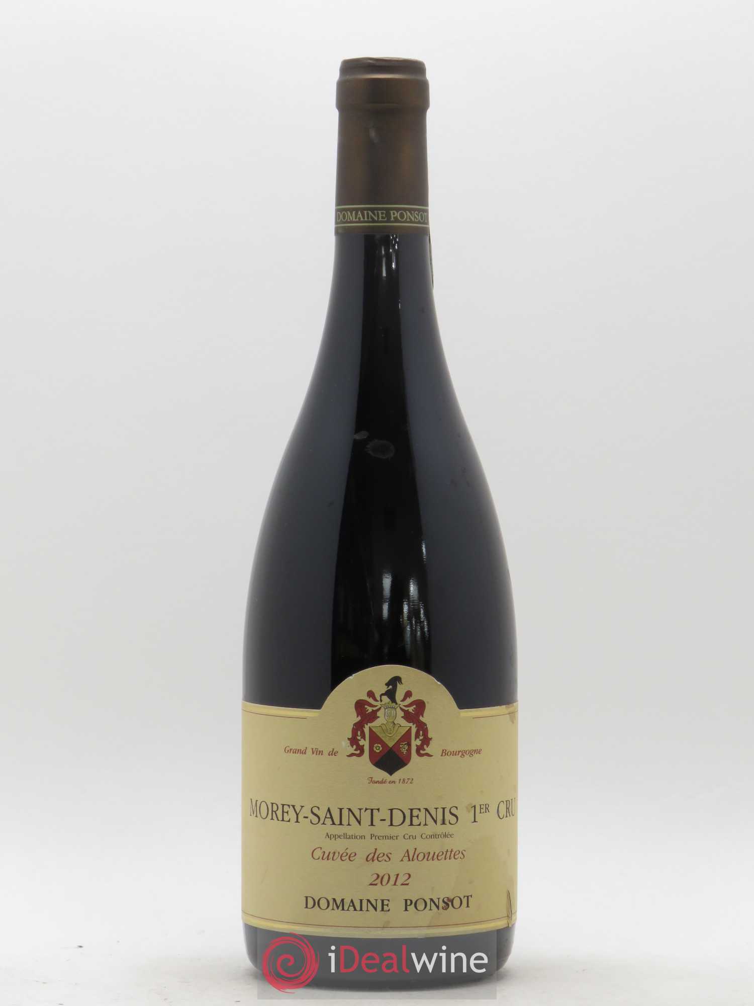 Morey-Saint-Denis 1er Cru Cuvée des Alouettes Ponsot (Domaine) 2012 - Lot de 1 bouteille - 0