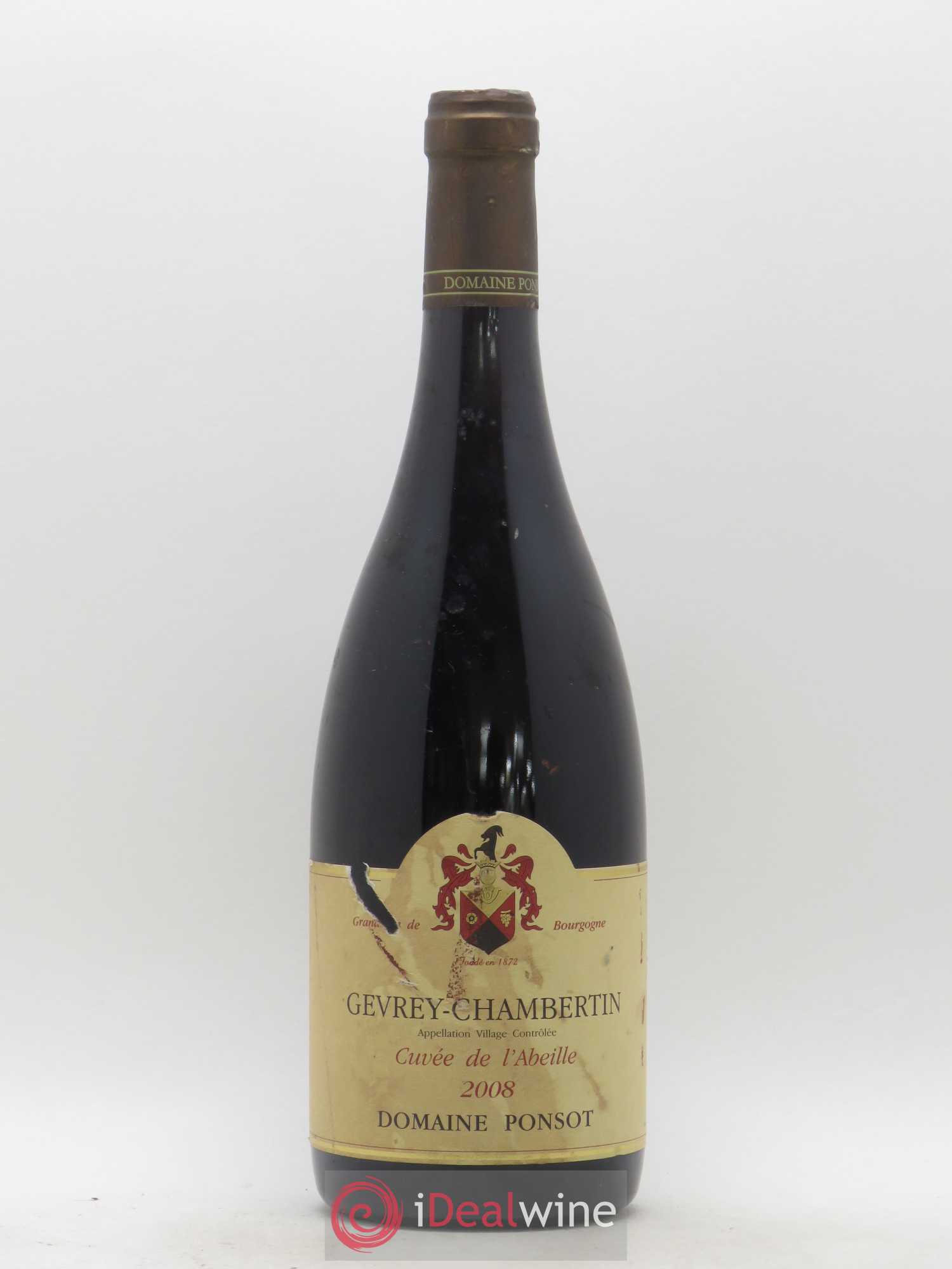 Gevrey-Chambertin Cuvée de l'Abeille Ponsot (Domaine) 2008 - Lot de 1 bouteille - 0