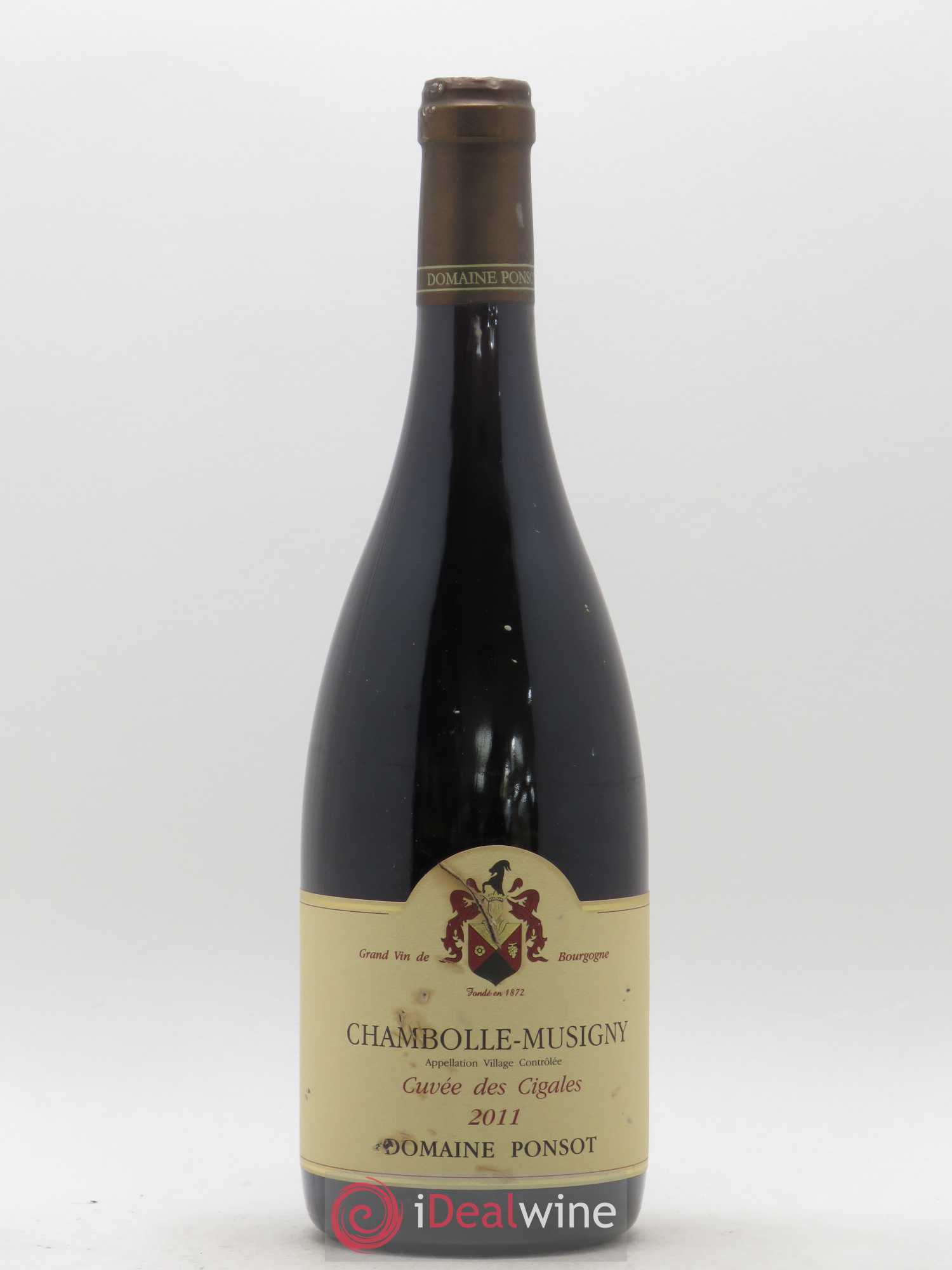 Chambolle-Musigny Cuvée des Cigales Ponsot (Domaine) 2011 - Lot de 1 bouteille - 0