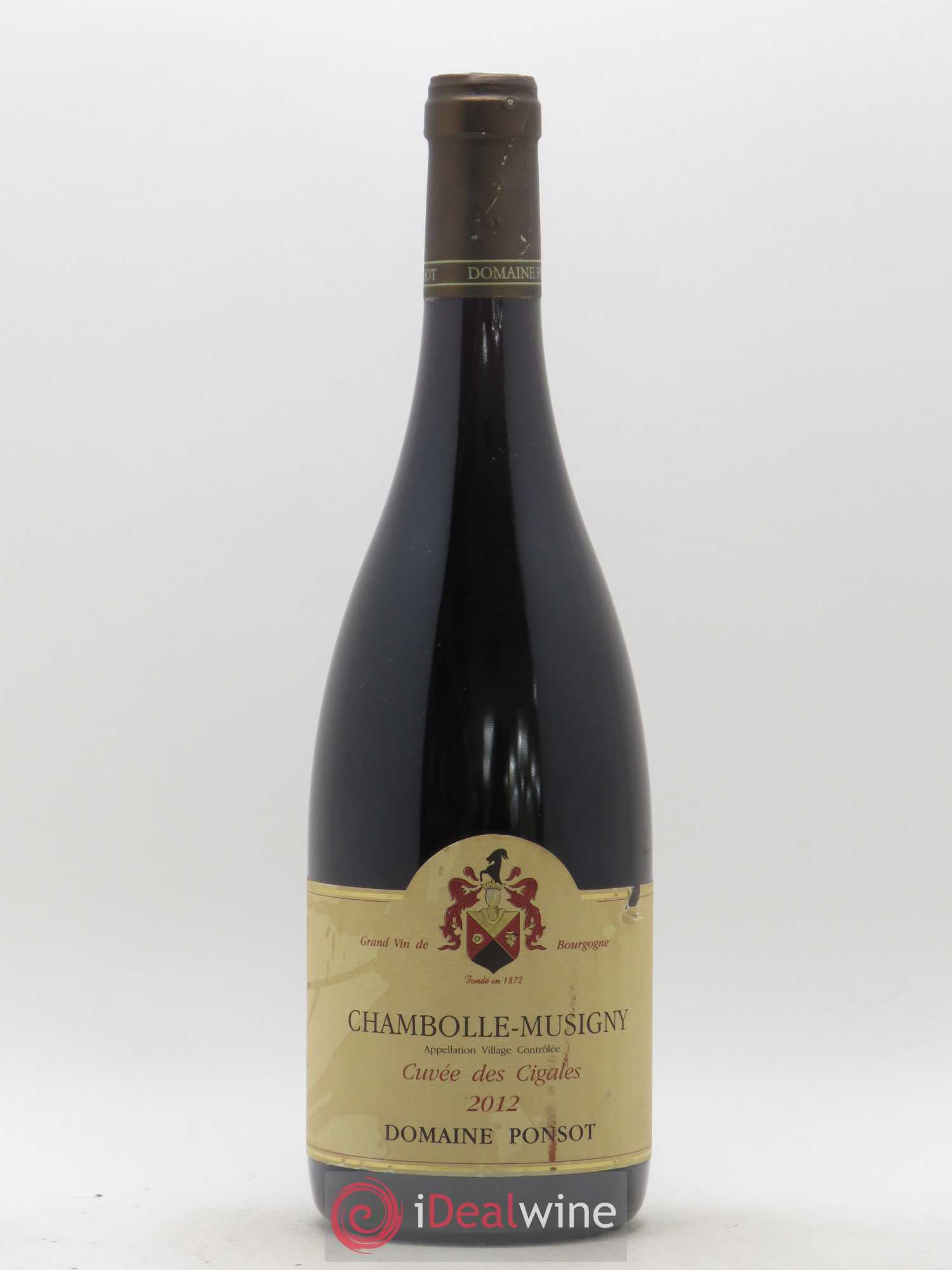 Chambolle-Musigny Cuvée des Cigales Ponsot (Domaine) 2012 - Lot de 1 bouteille - 0