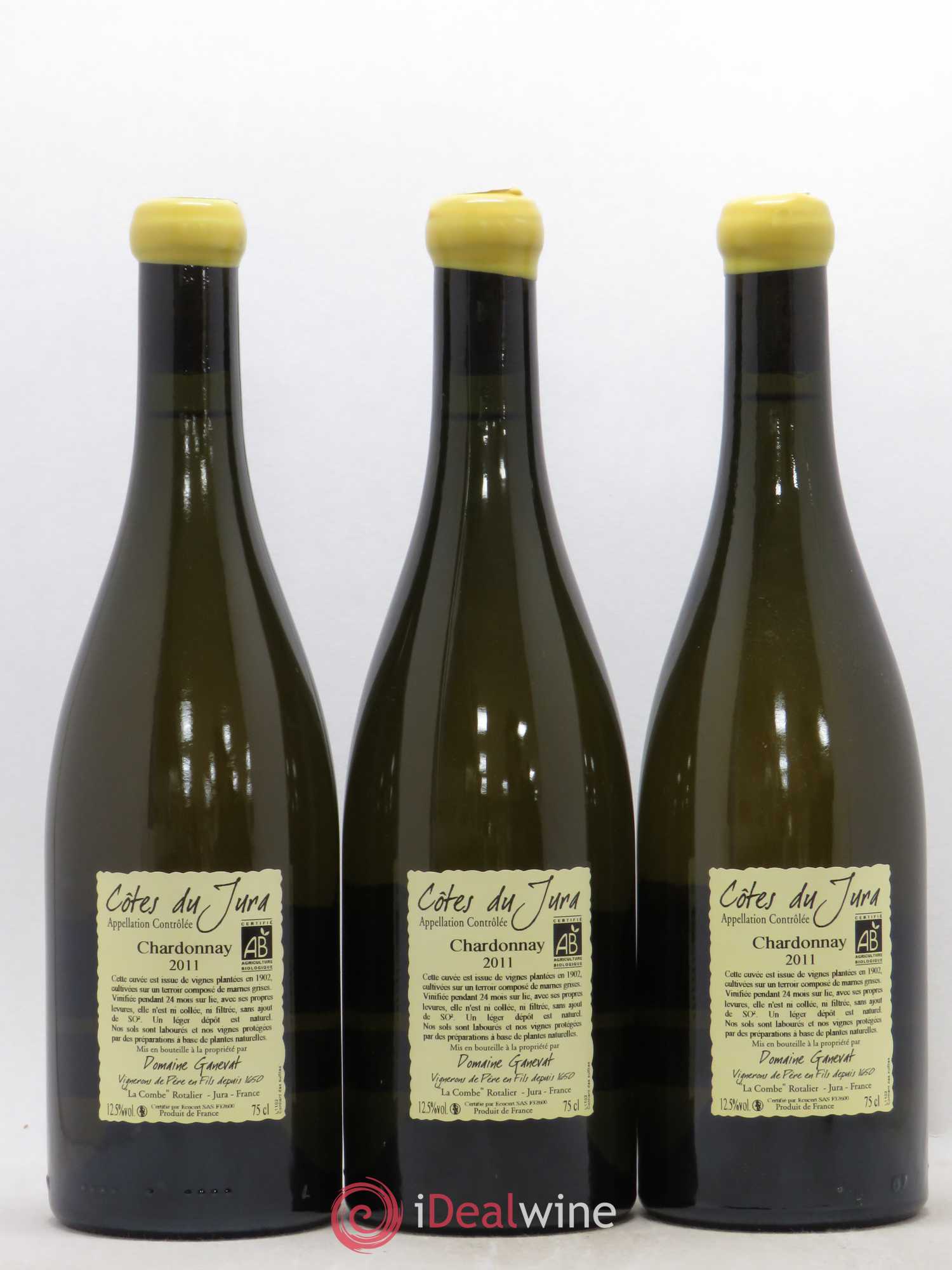 Côtes du Jura Les Chalasses Vieilles Vignes Jean-François Ganevat (Domaine) 2011 - Lot de 3 bouteilles - 1