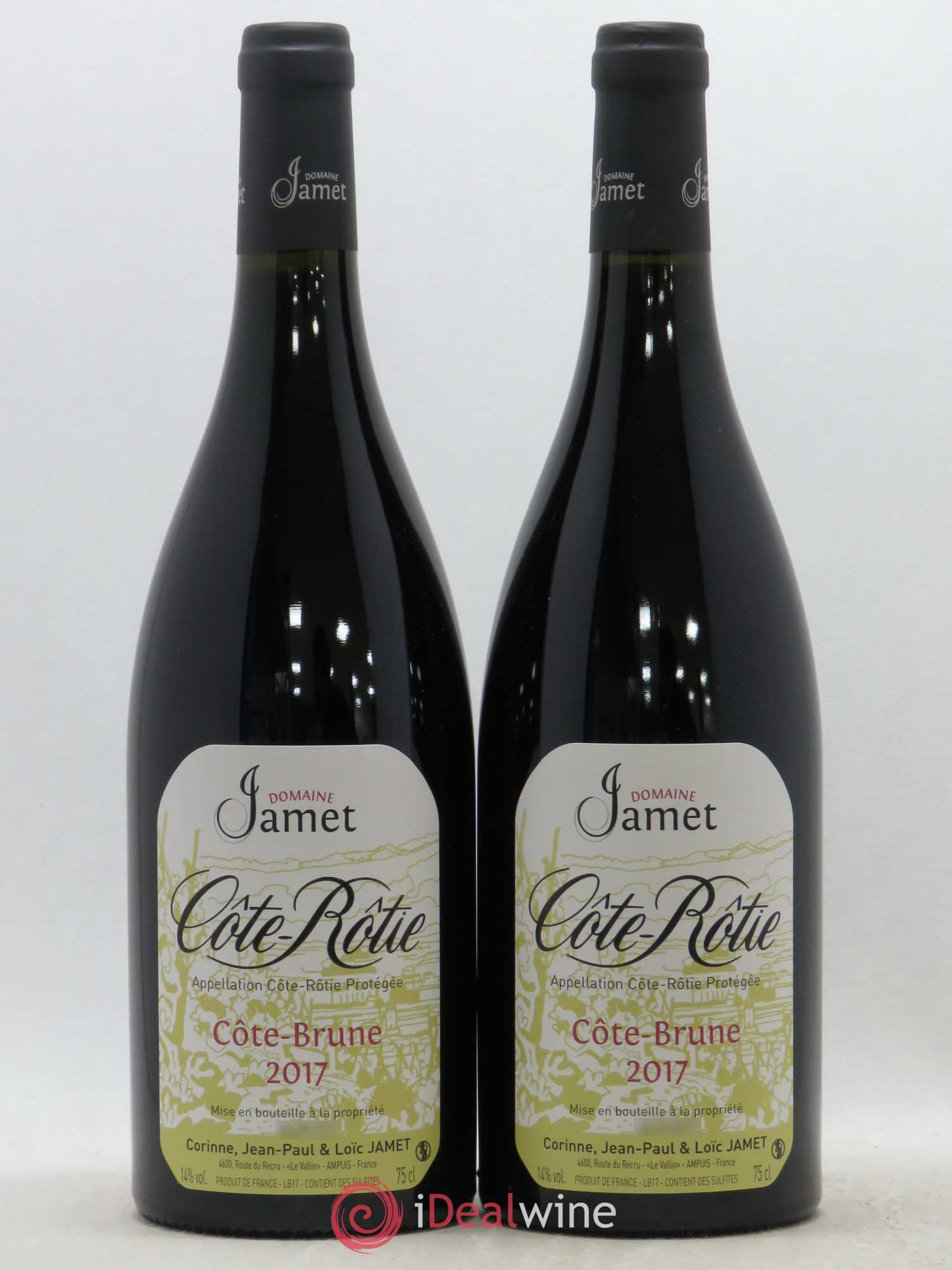 Côte-Rôtie Côte Brune Jamet (Domaine) 2017 - Lot de 2 bouteilles - 0