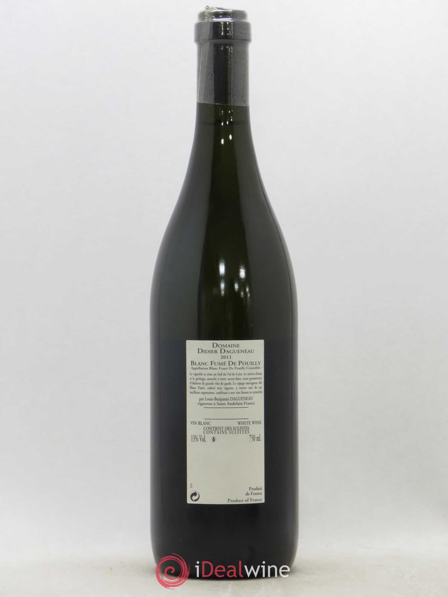 Vin de France (anciennement Pouilly-Fumé) Buisson Renard Dagueneau (Domaine Didier - Louis-Benjamin) 2011 - Lot de 1 bouteille - 1