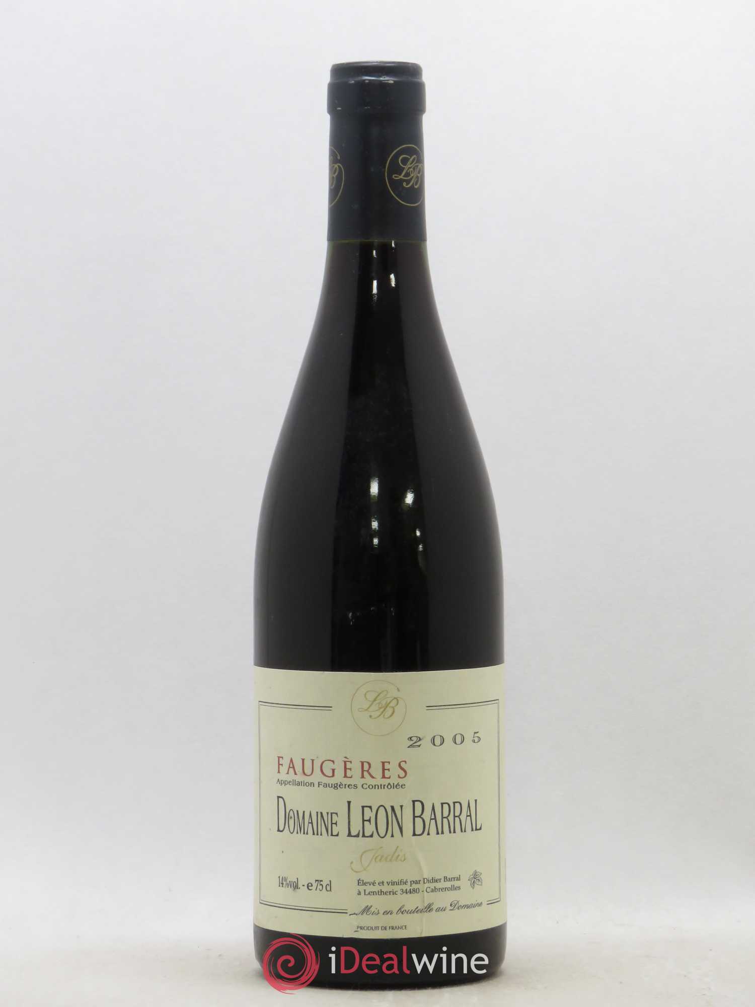 Faugères Jadis Domaine Léon Barral 2005 - Lot de 1 bouteille - 0