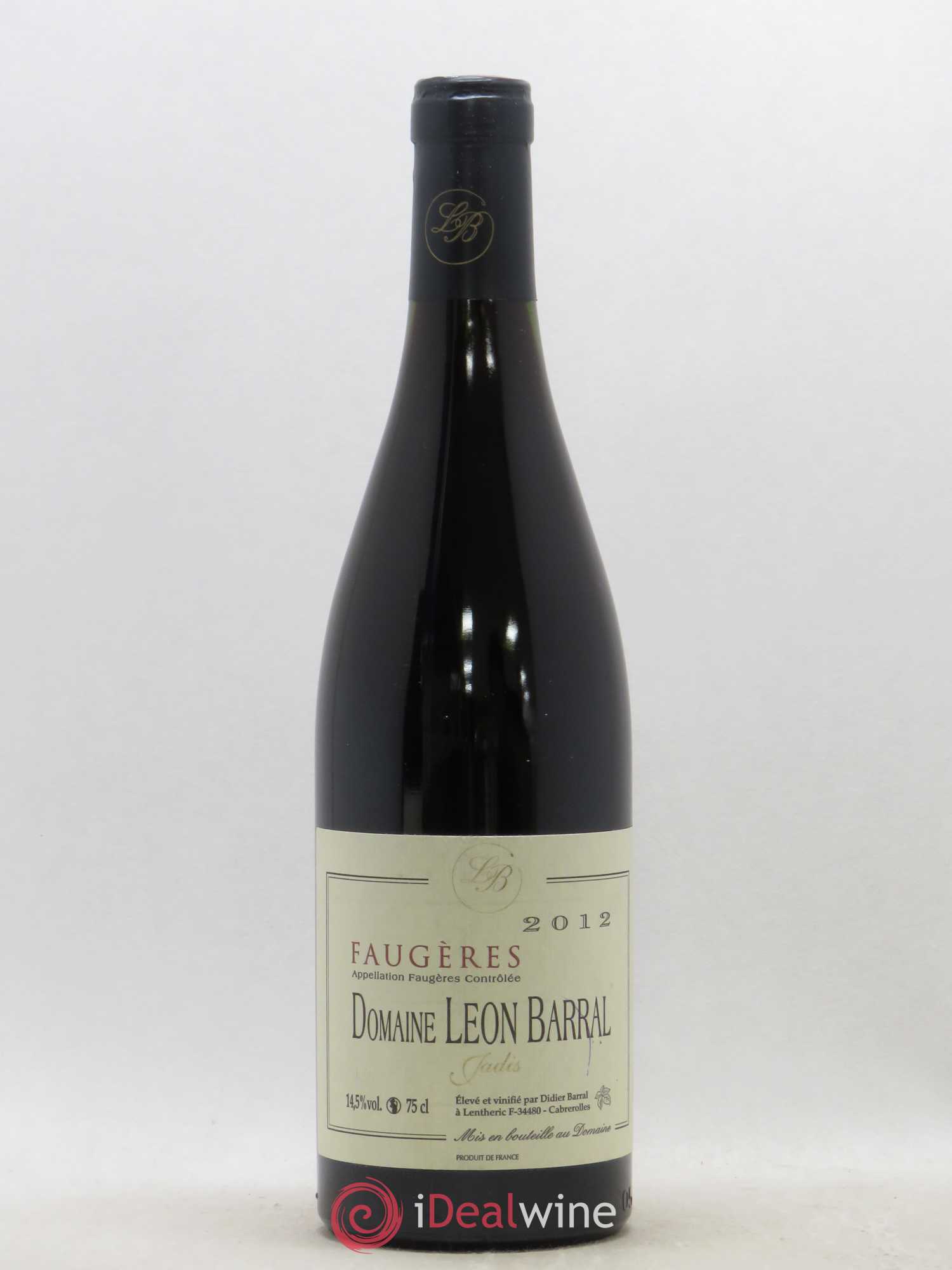 Faugères Jadis Domaine Léon Barral 2012 - Lot de 1 bouteille - 0