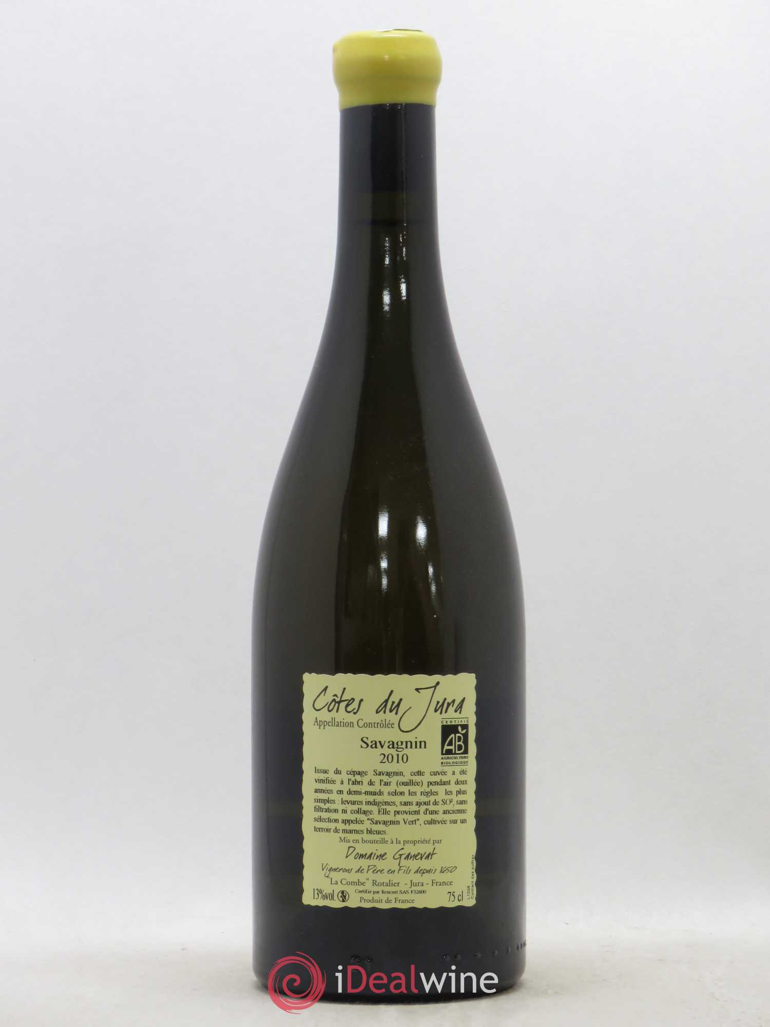 Côtes du Jura Les Chalasses Marnes Bleues Jean-François Ganevat (Domaine) 2010 - Lot de 1 bouteille - 1
