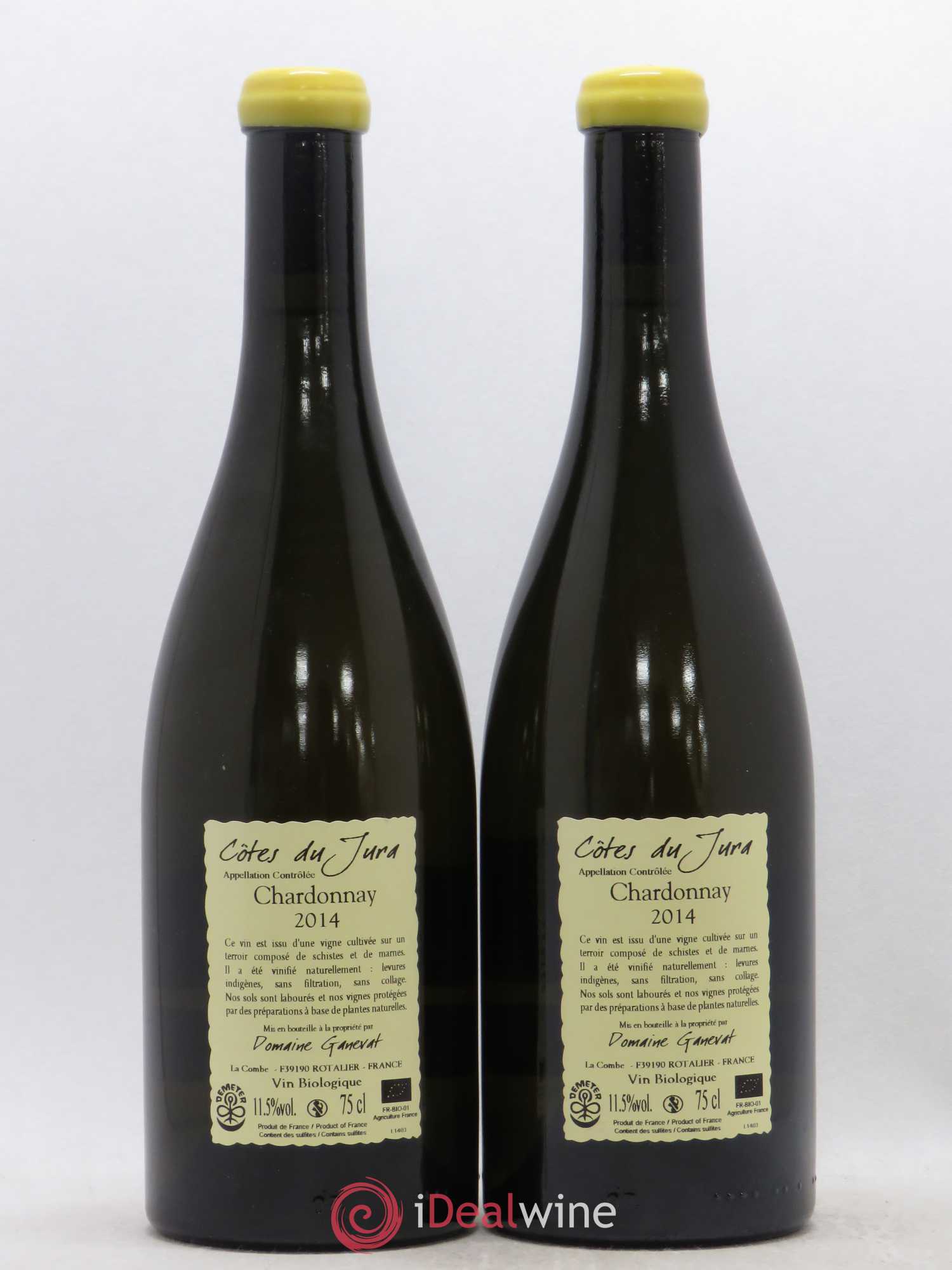 Côtes du Jura Grusse en Billat Jean-François Ganevat (Domaine) 2014 - Lot de 2 bouteilles - 1