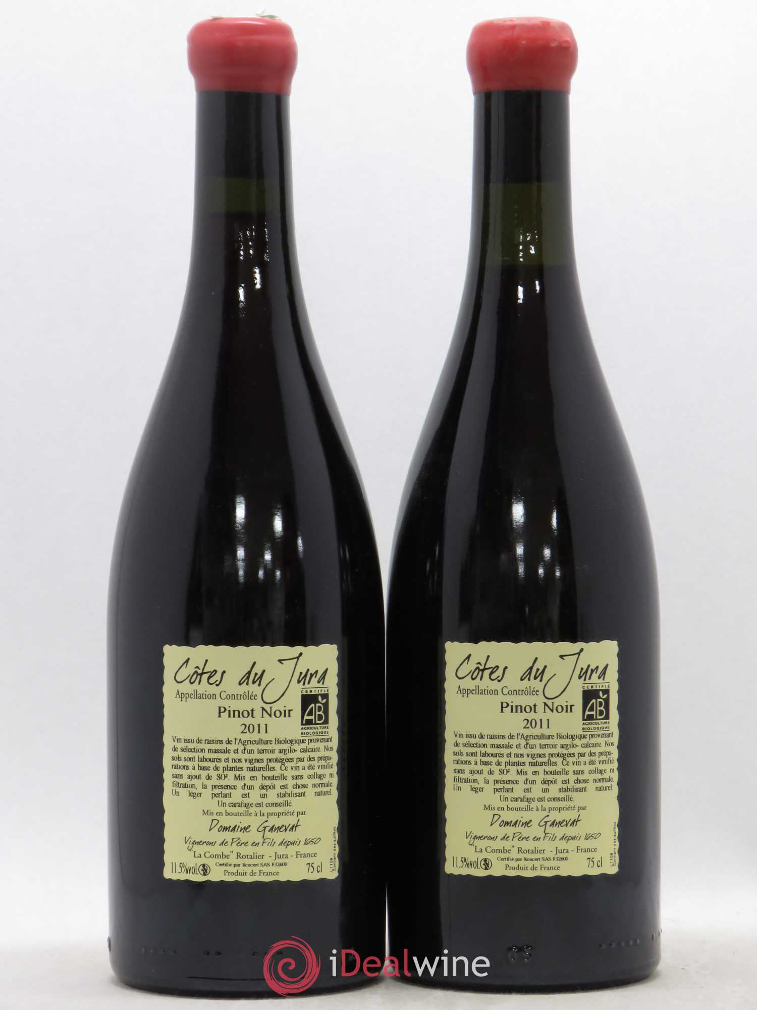 Côtes du Jura Cuvée Julien Jean-François Ganevat (Domaine) 2011 - Lot de 2 bouteilles - 1