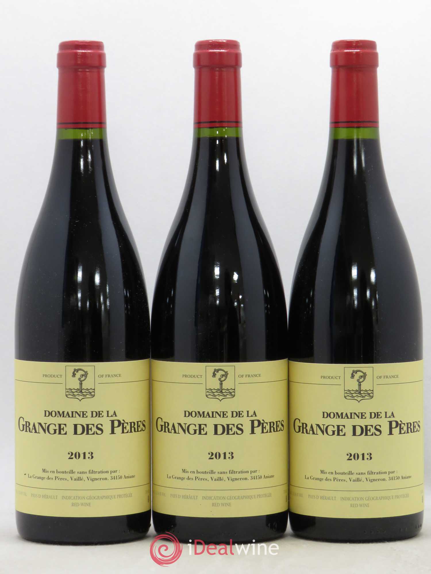 Pays d'Hérault Grange des Pères Laurent Vaillé 2013 - Lot de 3 bouteilles - 0