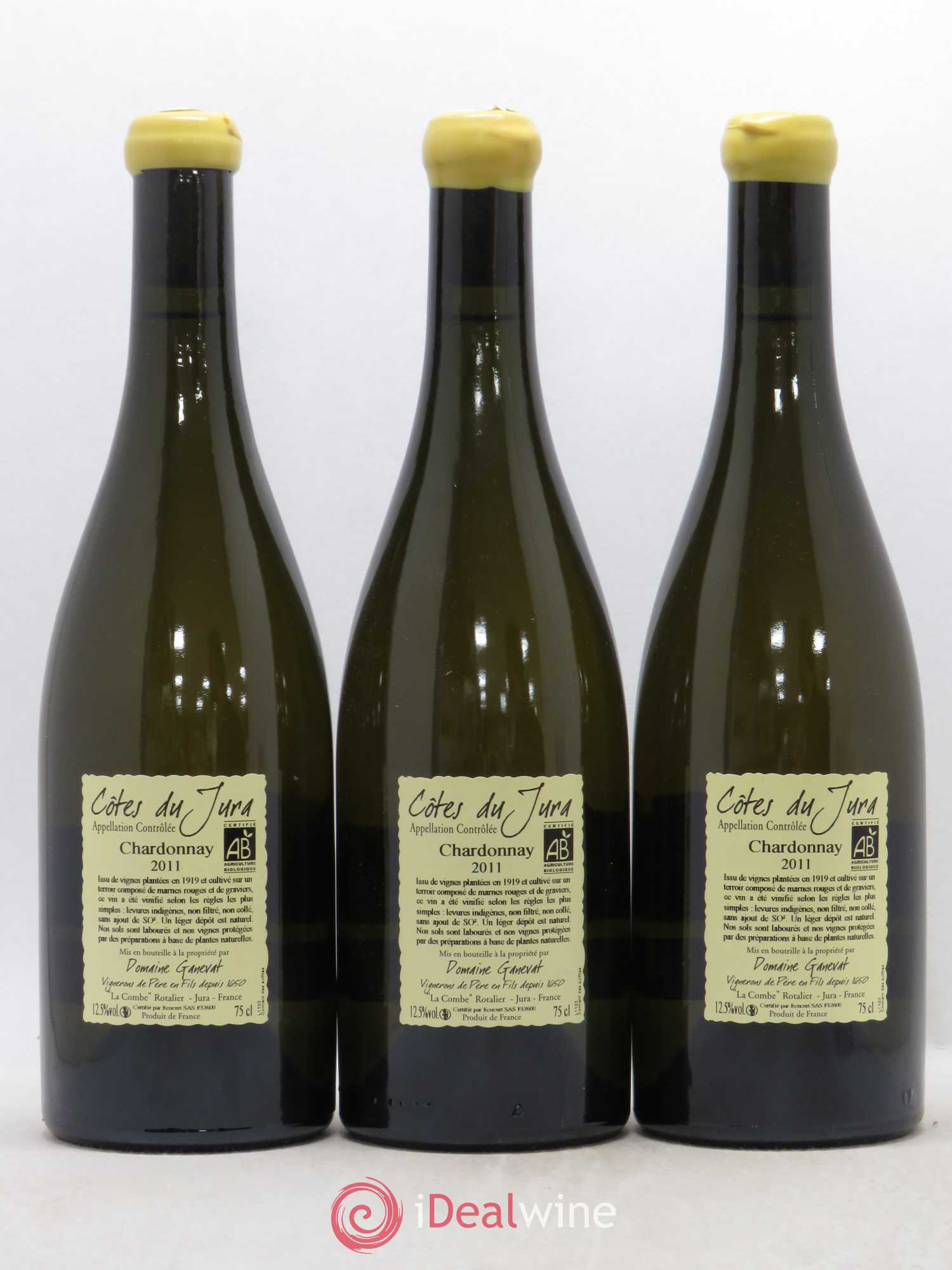 Côtes du Jura Les Grands Teppes Vieilles Vignes Jean-François Ganevat (Domaine) 2011 - Lot de 3 bouteilles - 1