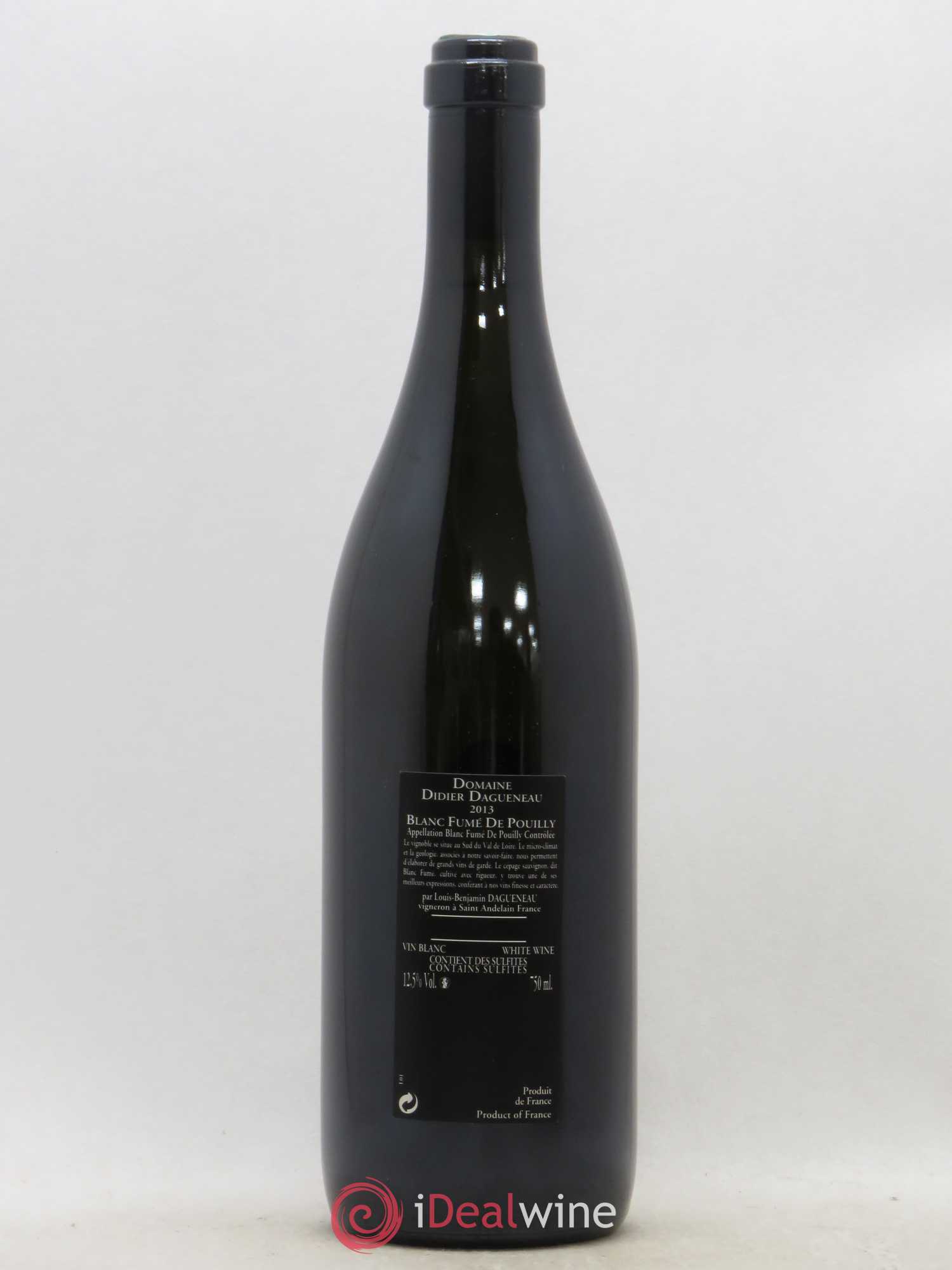 Vin de France (anciennement Pouilly-Fumé) Silex Dagueneau (Domaine Didier - Louis-Benjamin) 2013 - Lot de 1 bouteille - 1