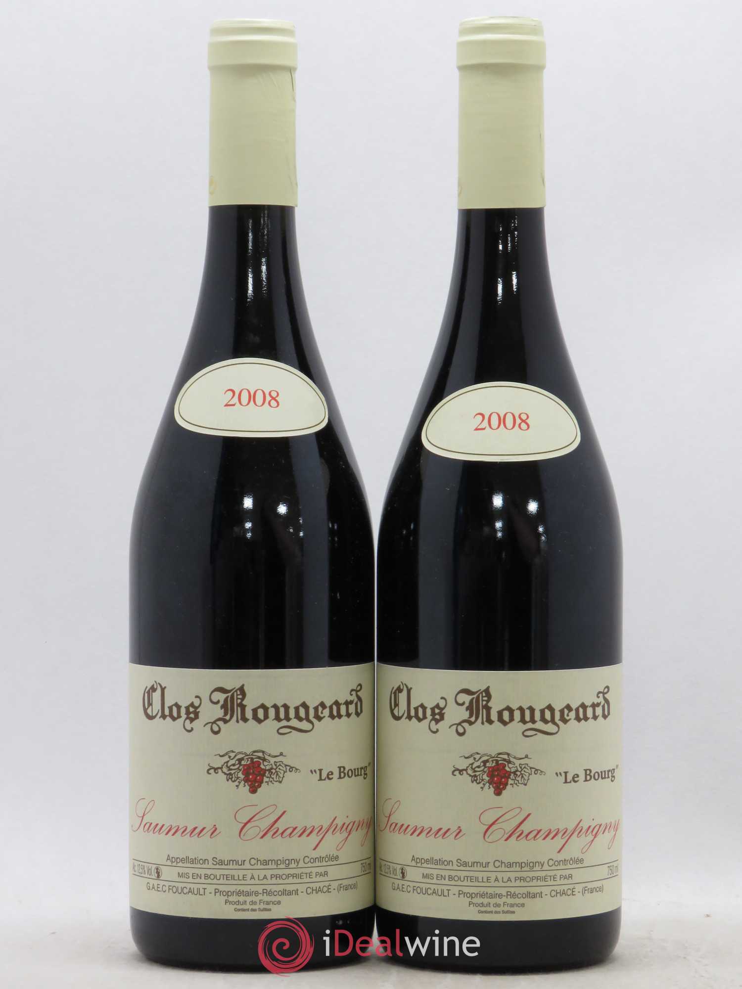 Saumur-Champigny Le Bourg Clos Rougeard 2008 - Lot de 2 bouteilles - 0