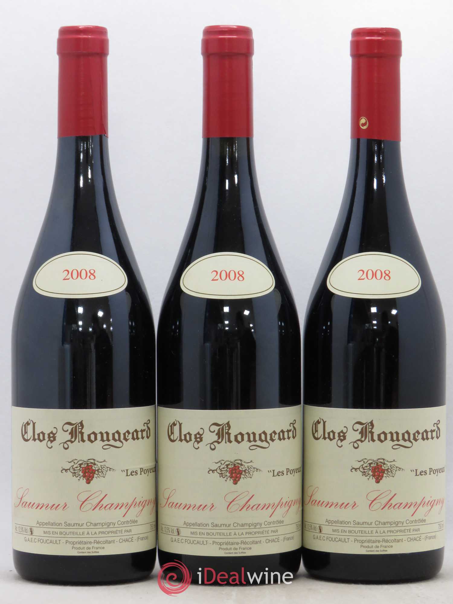 Saumur-Champigny Les Poyeux Clos Rougeard 2008 - Lot de 3 bouteilles - 0