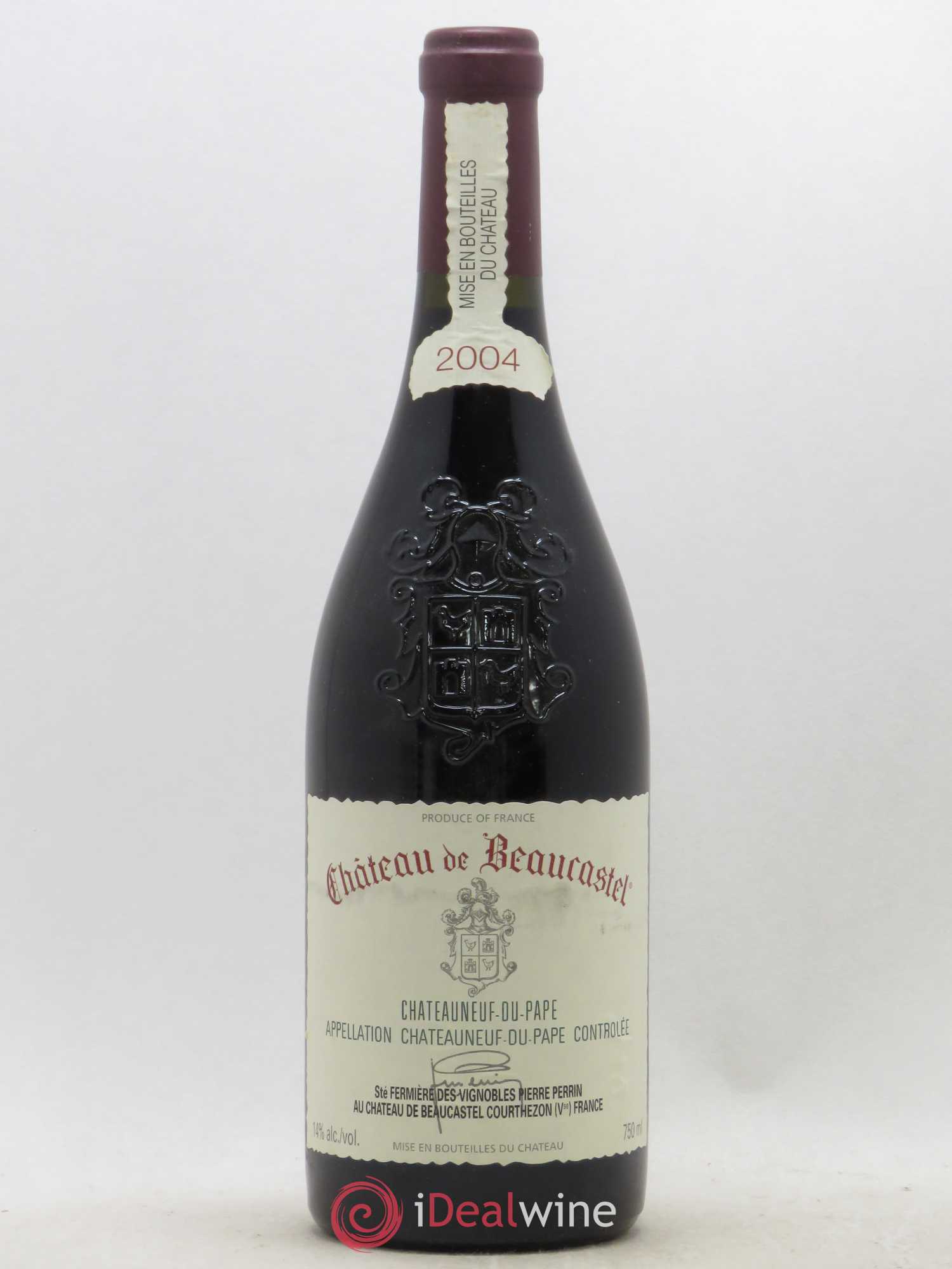 Châteauneuf-du-Pape Château de Beaucastel Famille Perrin 2004 - Lot de 1 bouteille - 0
