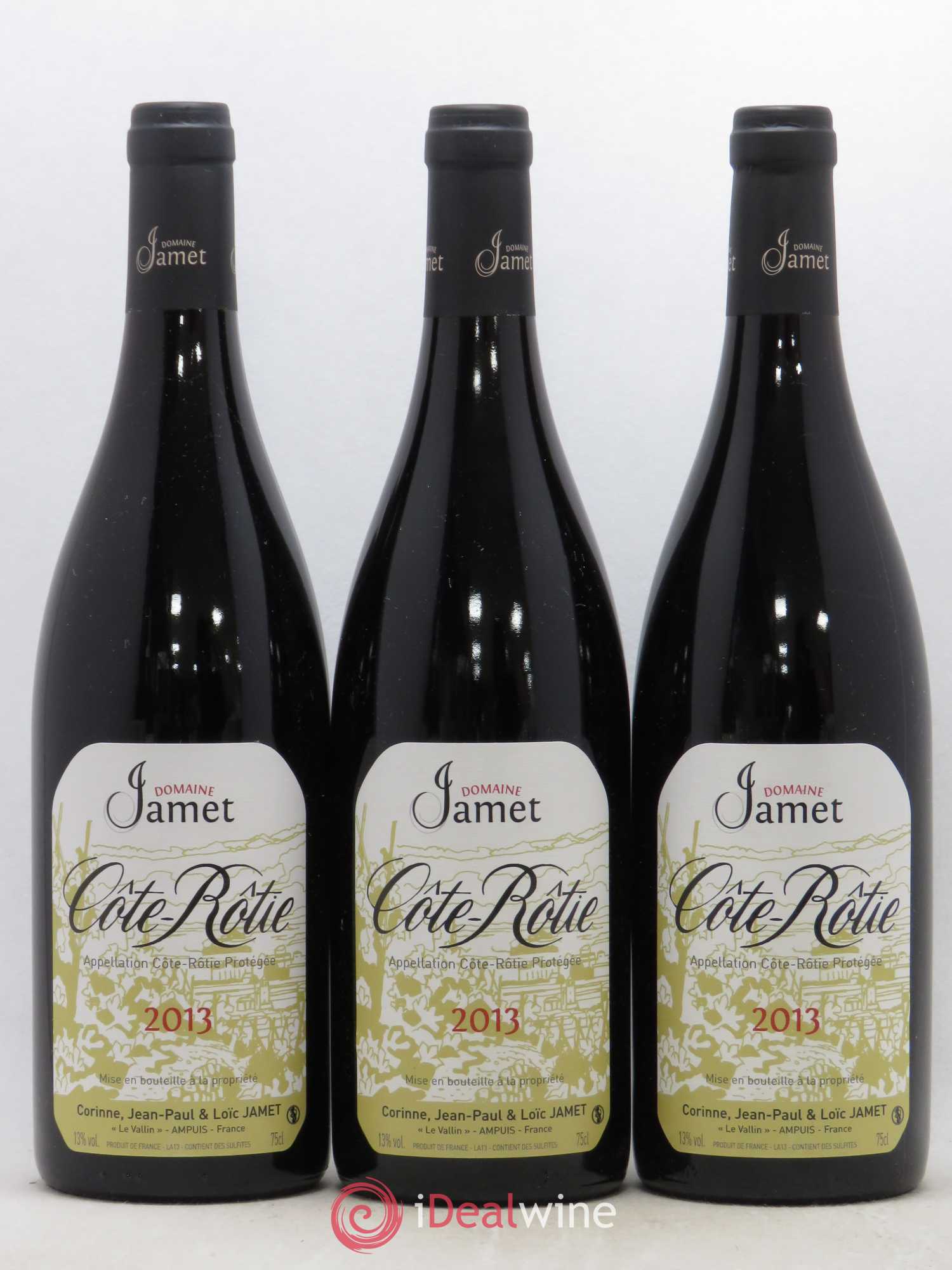 Côte-Rôtie Jamet (Domaine) 2013 - Lot de 3 bouteilles - 0