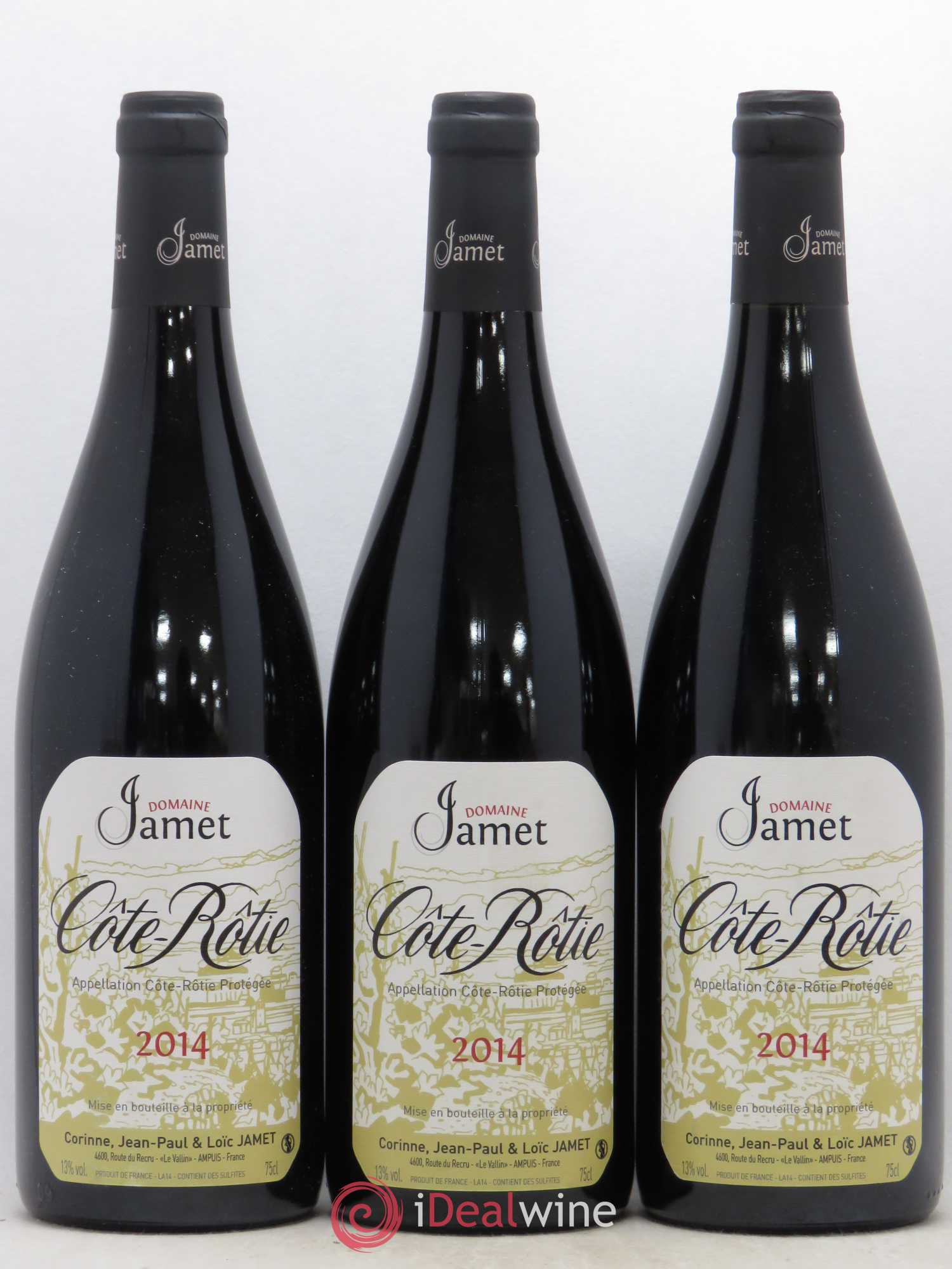 Côte-Rôtie Jamet (Domaine) 2014 - Lot de 3 bouteilles - 0