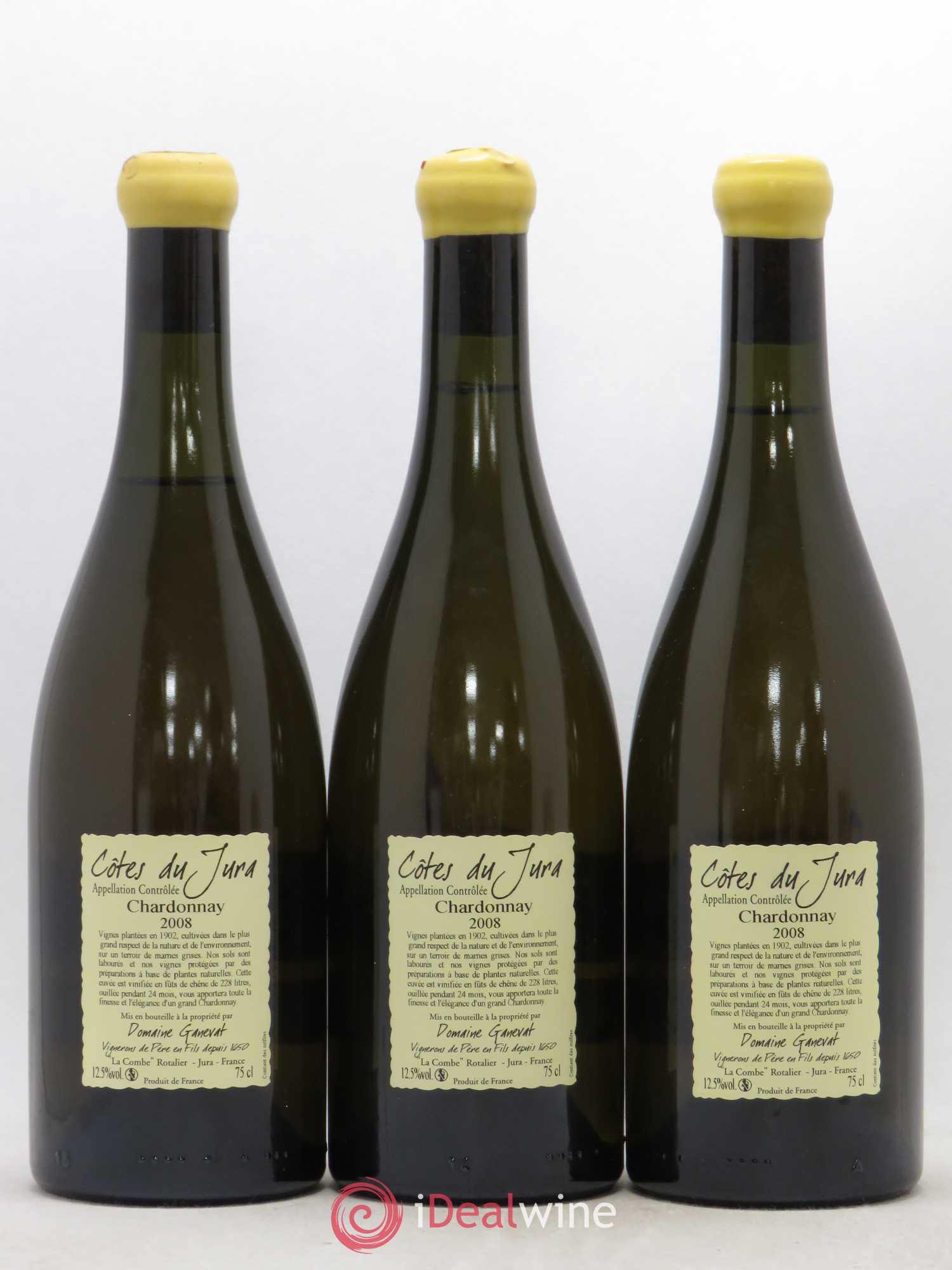 Côtes du Jura Les Chalasses Vieilles Vignes Jean-François Ganevat (Domaine) 2008 - Lot de 3 bouteilles - 1