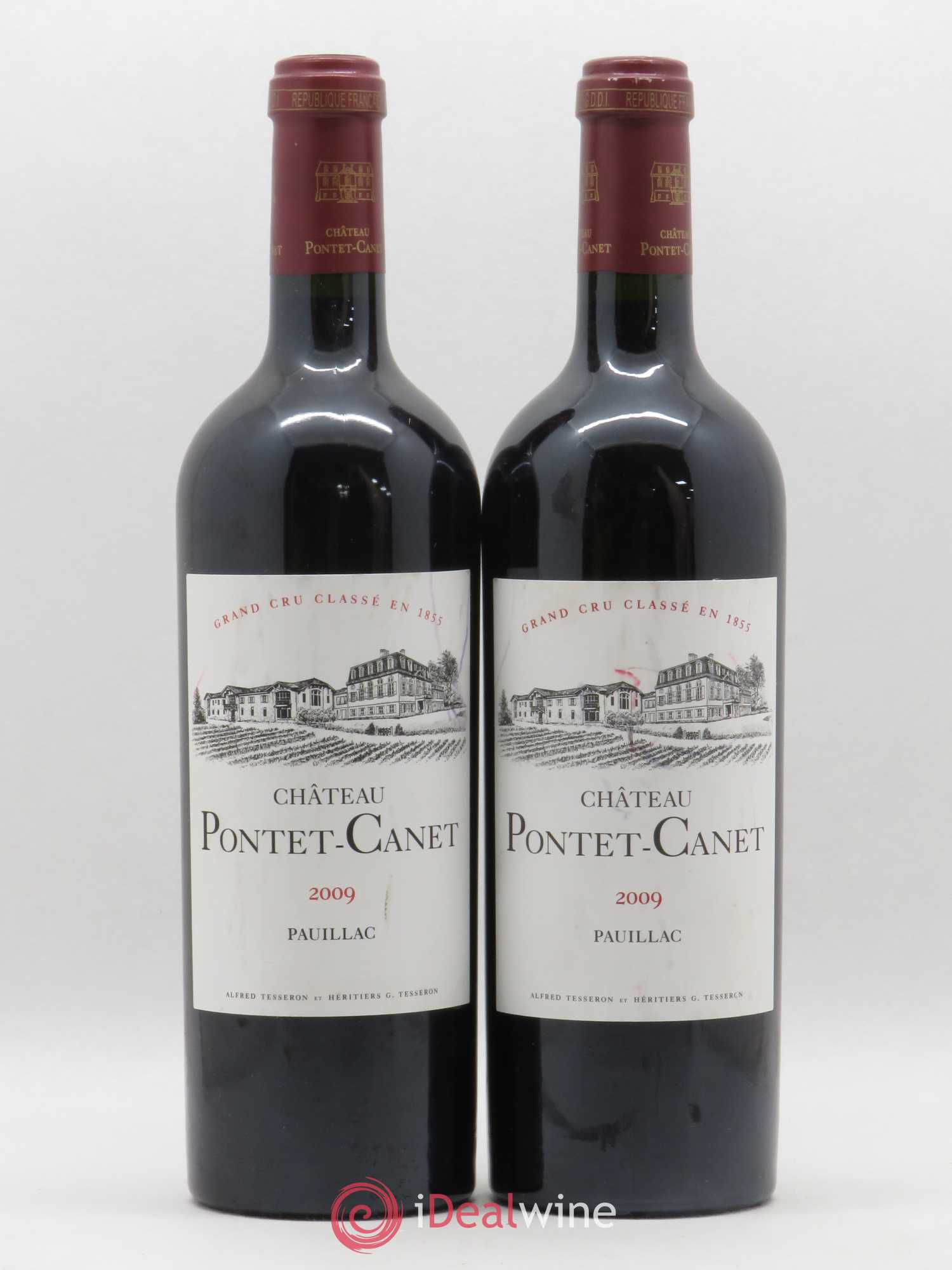 Château Pontet Canet 5ème Grand Cru Classé 2009 - Lot de 2 bouteilles - 0