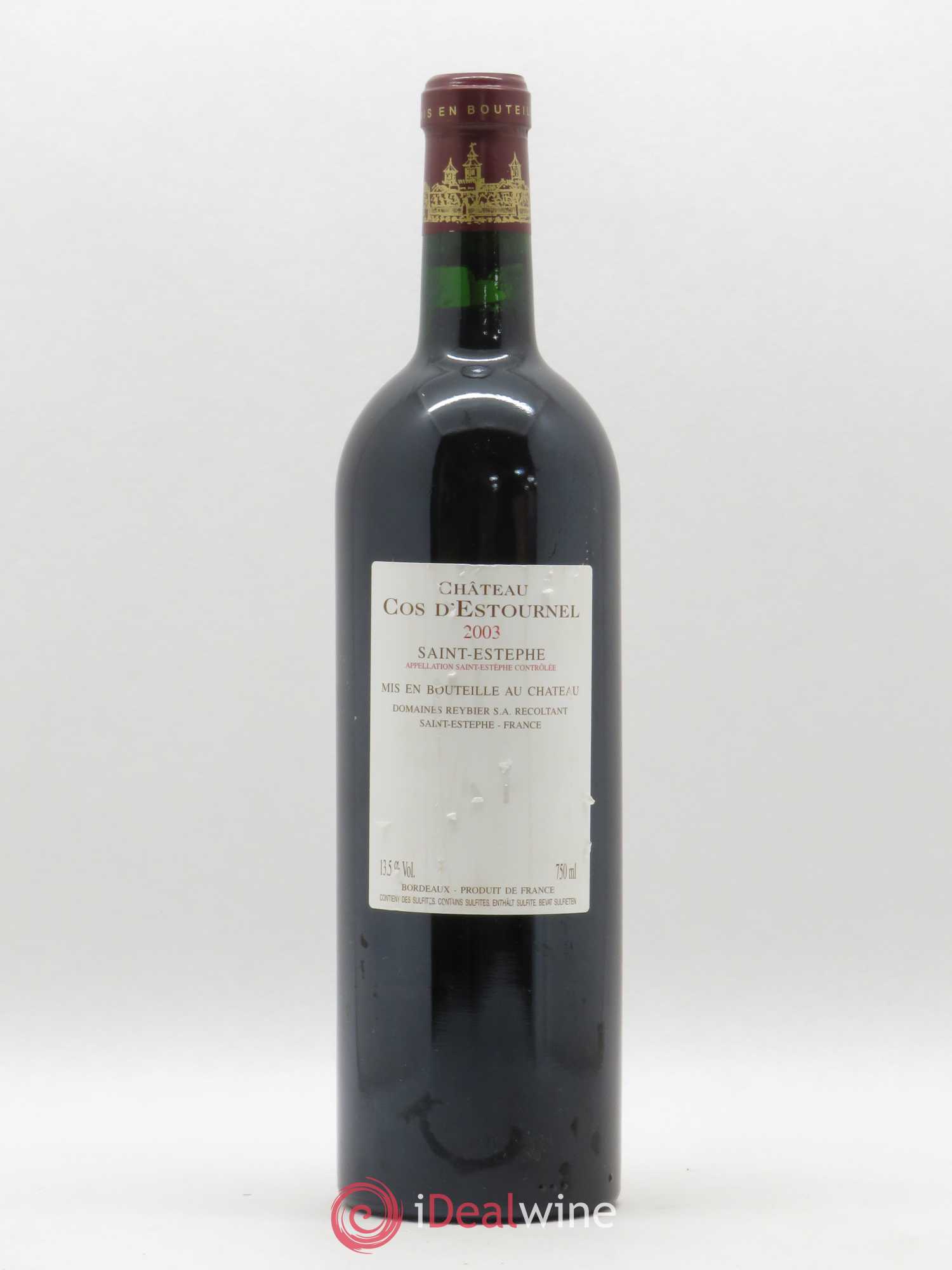 Cos d'Estournel 2ème Grand Cru Classé 2003 - Lot de 1 bouteille - 1
