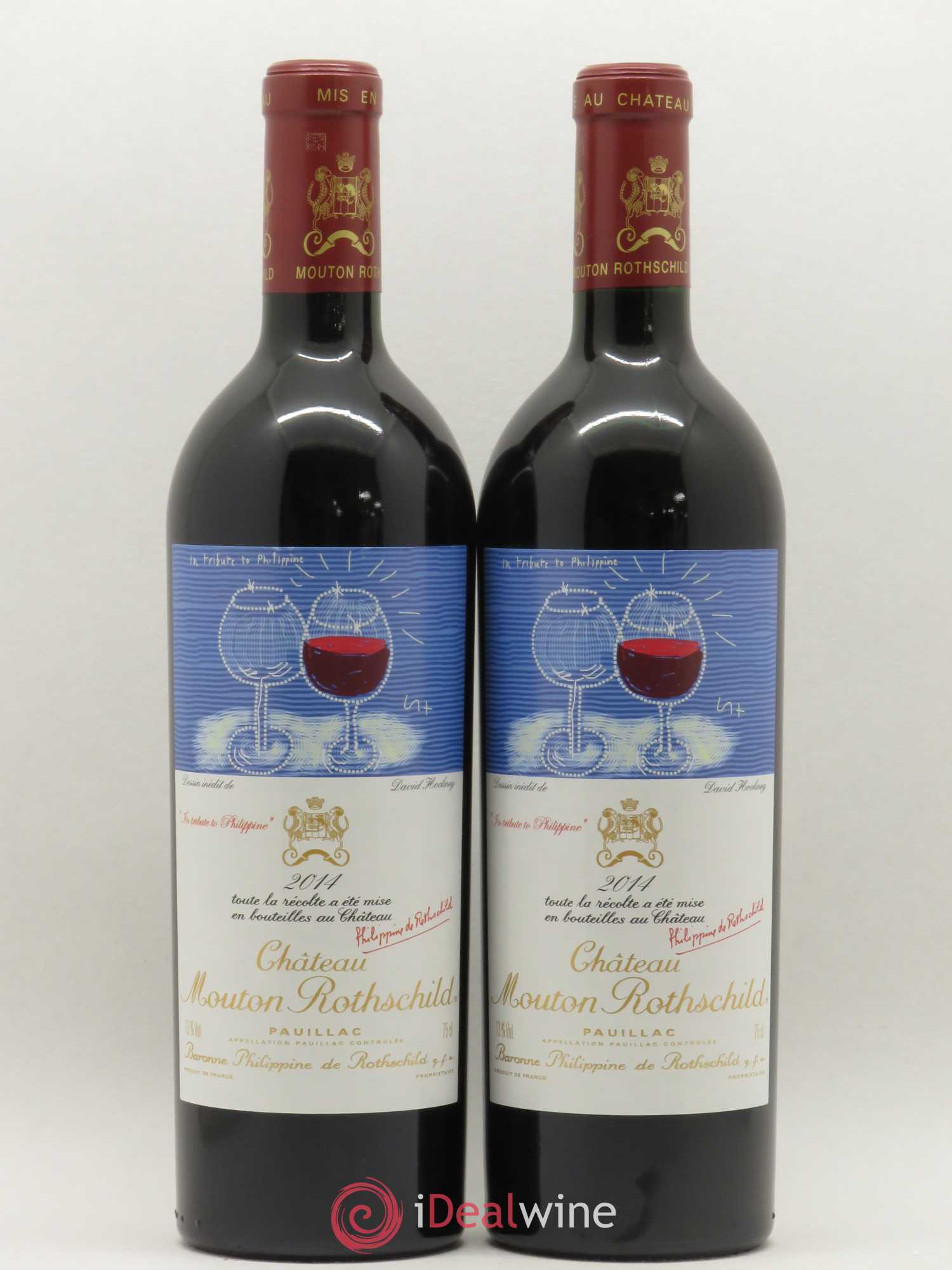 Château Mouton Rothschild 1er Grand Cru Classé 2014 - Lot de 2 bouteilles - 0