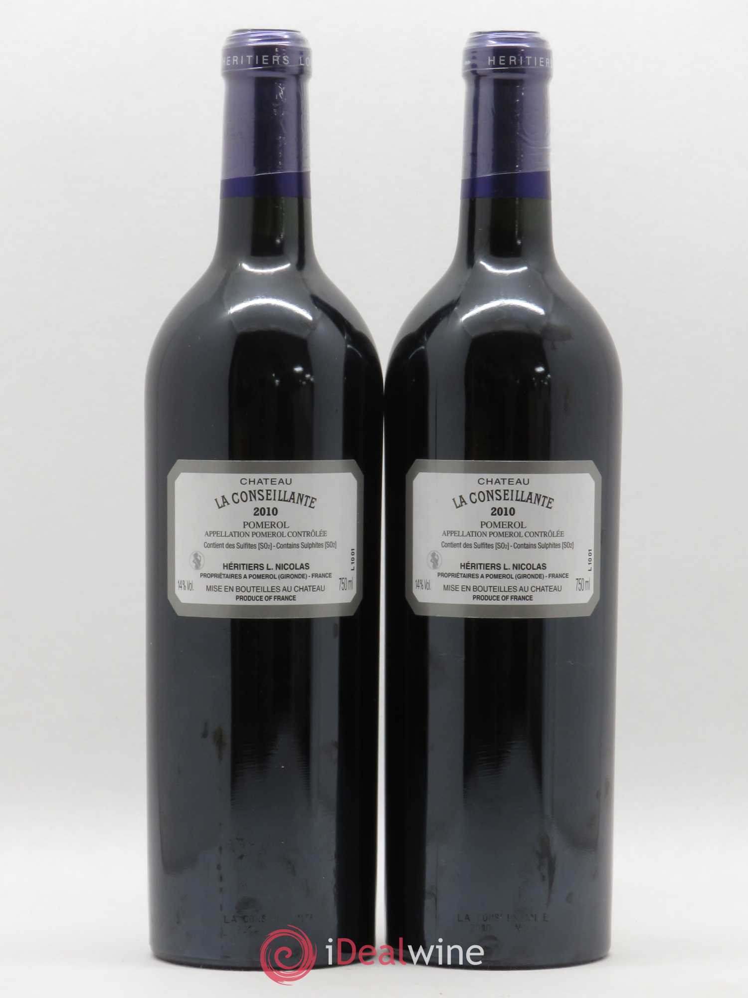 Château la Conseillante 2010 - Lot de 2 bouteilles - 1