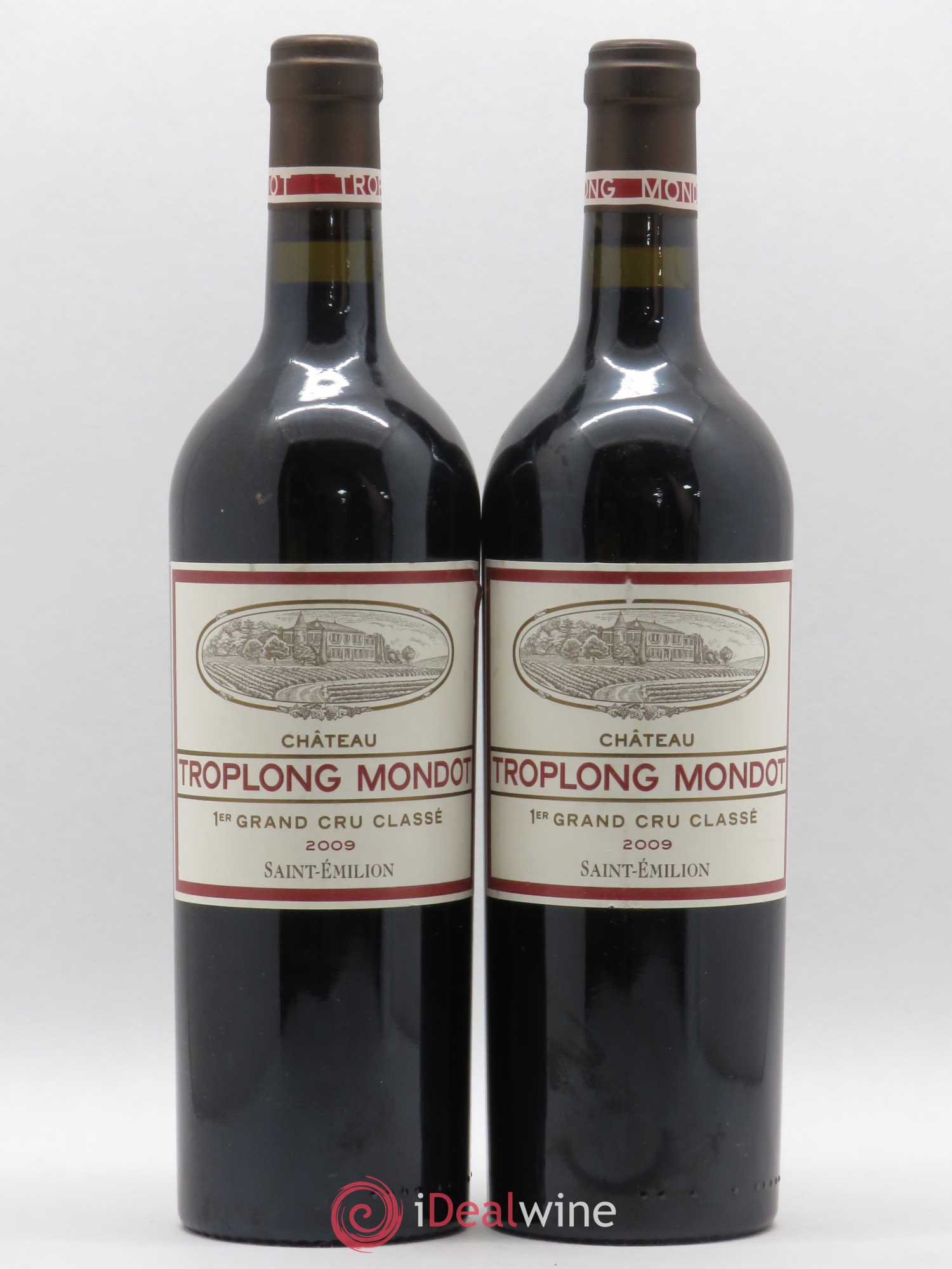 Château Troplong Mondot 1er Grand Cru Classé B 2009 - Lot de 2 bouteilles - 0