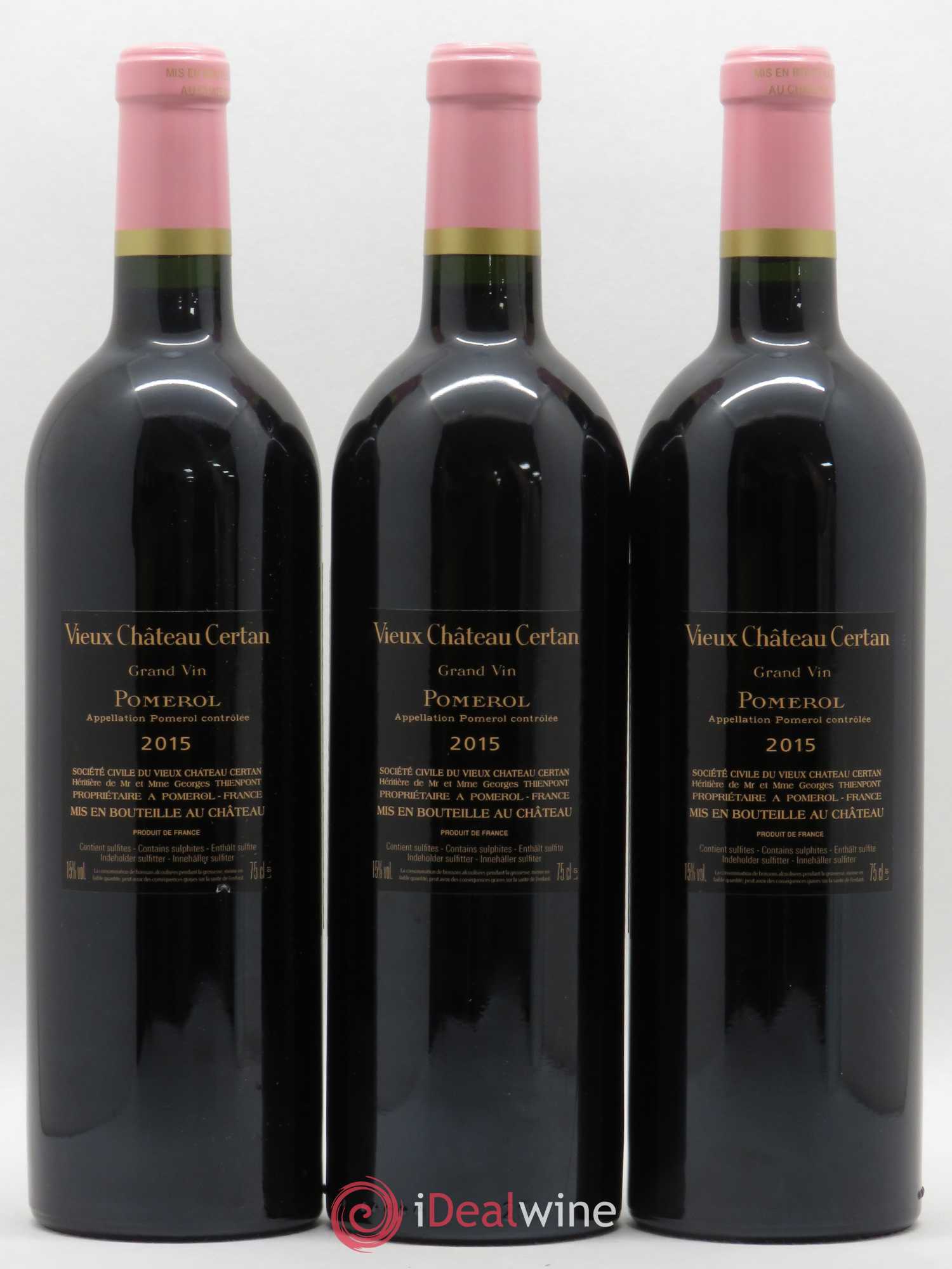 Vieux Château Certan 2015 - Lot de 3 bouteilles - 1