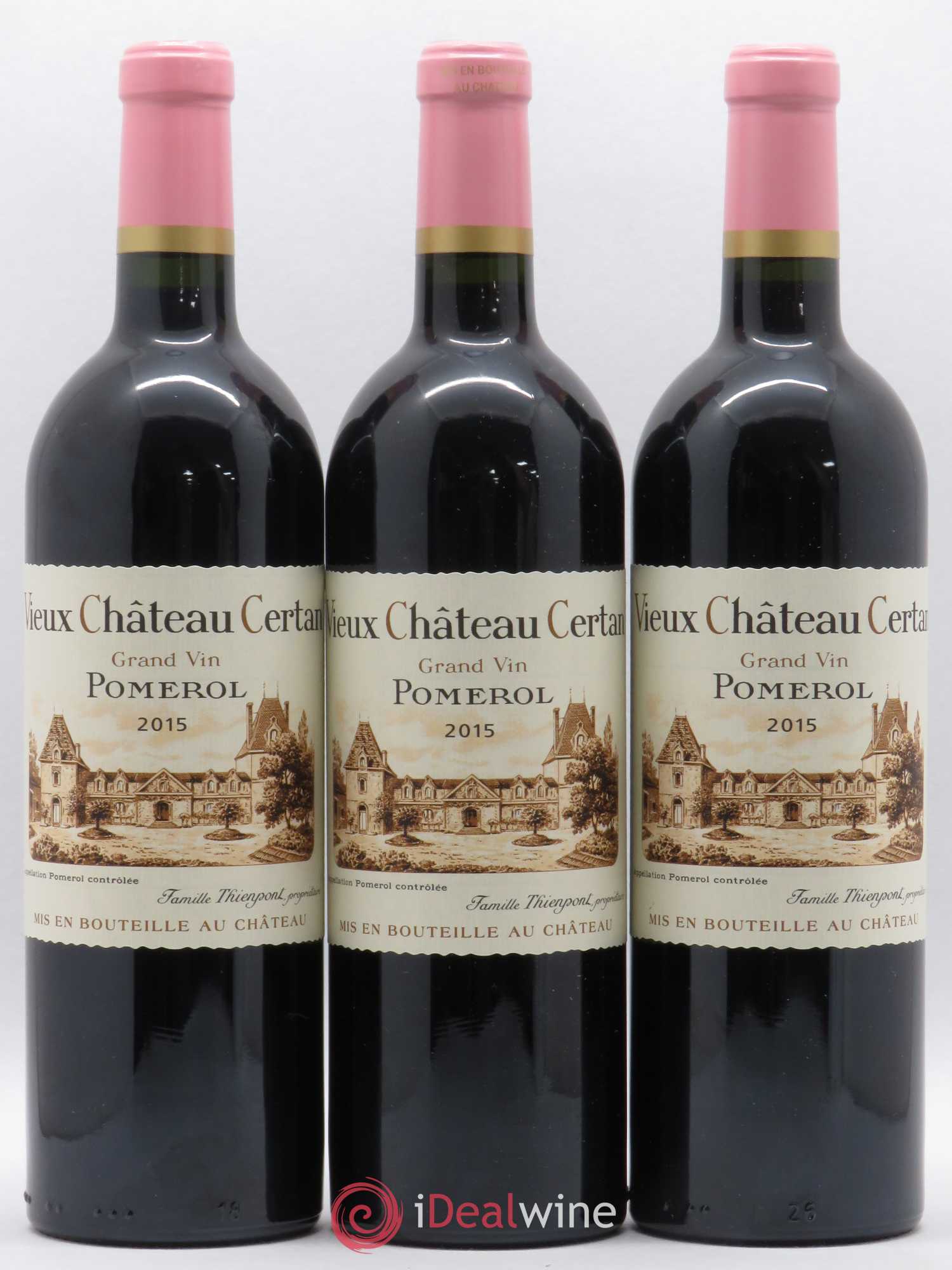Vieux Château Certan 2015 - Lot de 3 bouteilles - 0