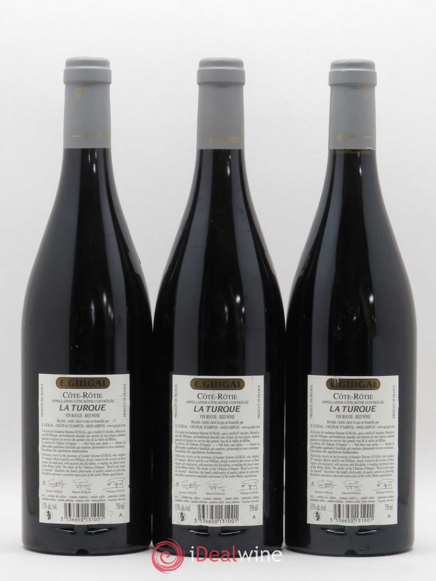 Côte-Rôtie La Turque Guigal 2010 - Lot de 3 bouteilles - 1