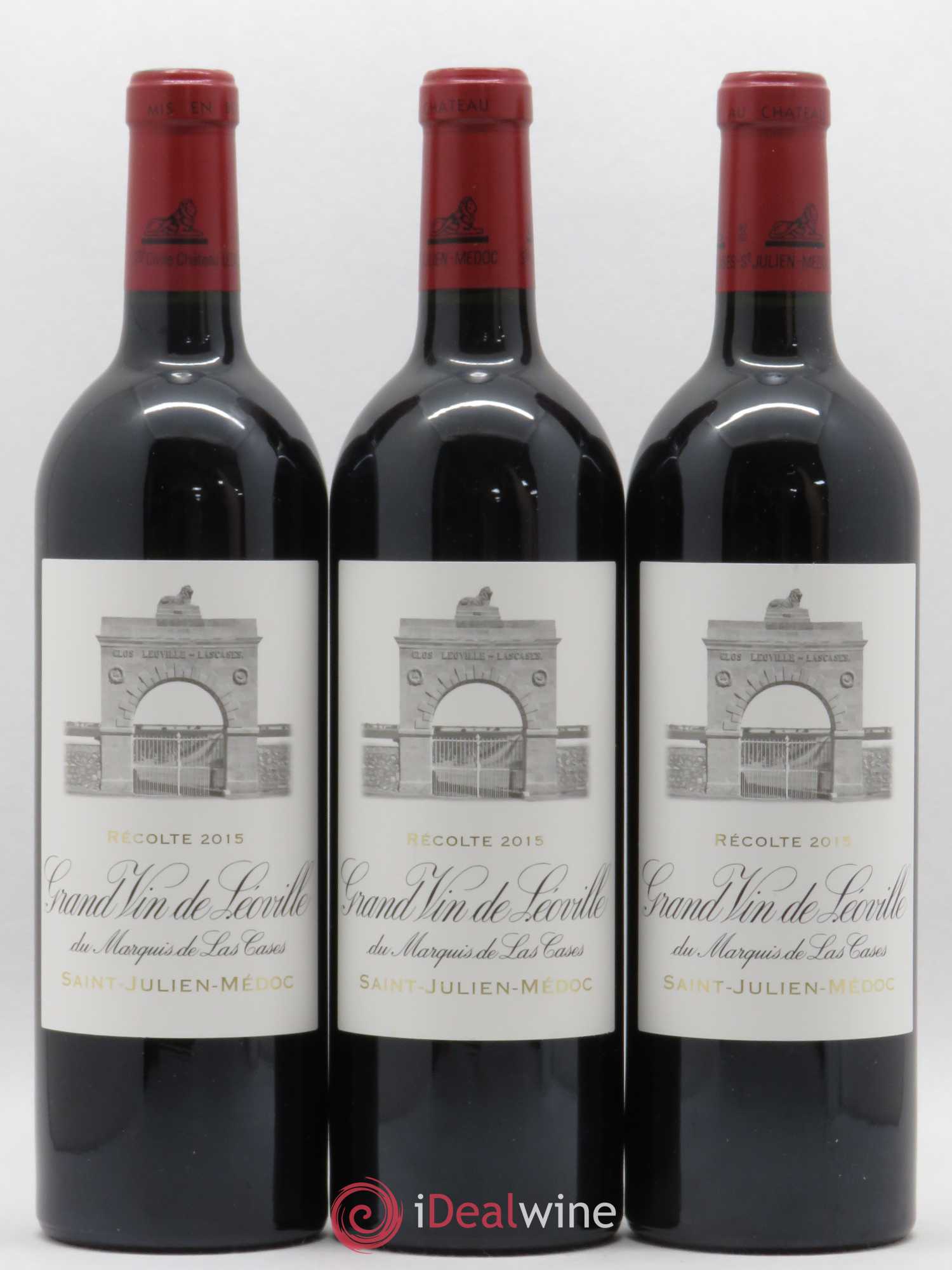 Château Léoville Las Cases 2ème Grand Cru Classé 2015 - Lot de 3 bouteilles - 0